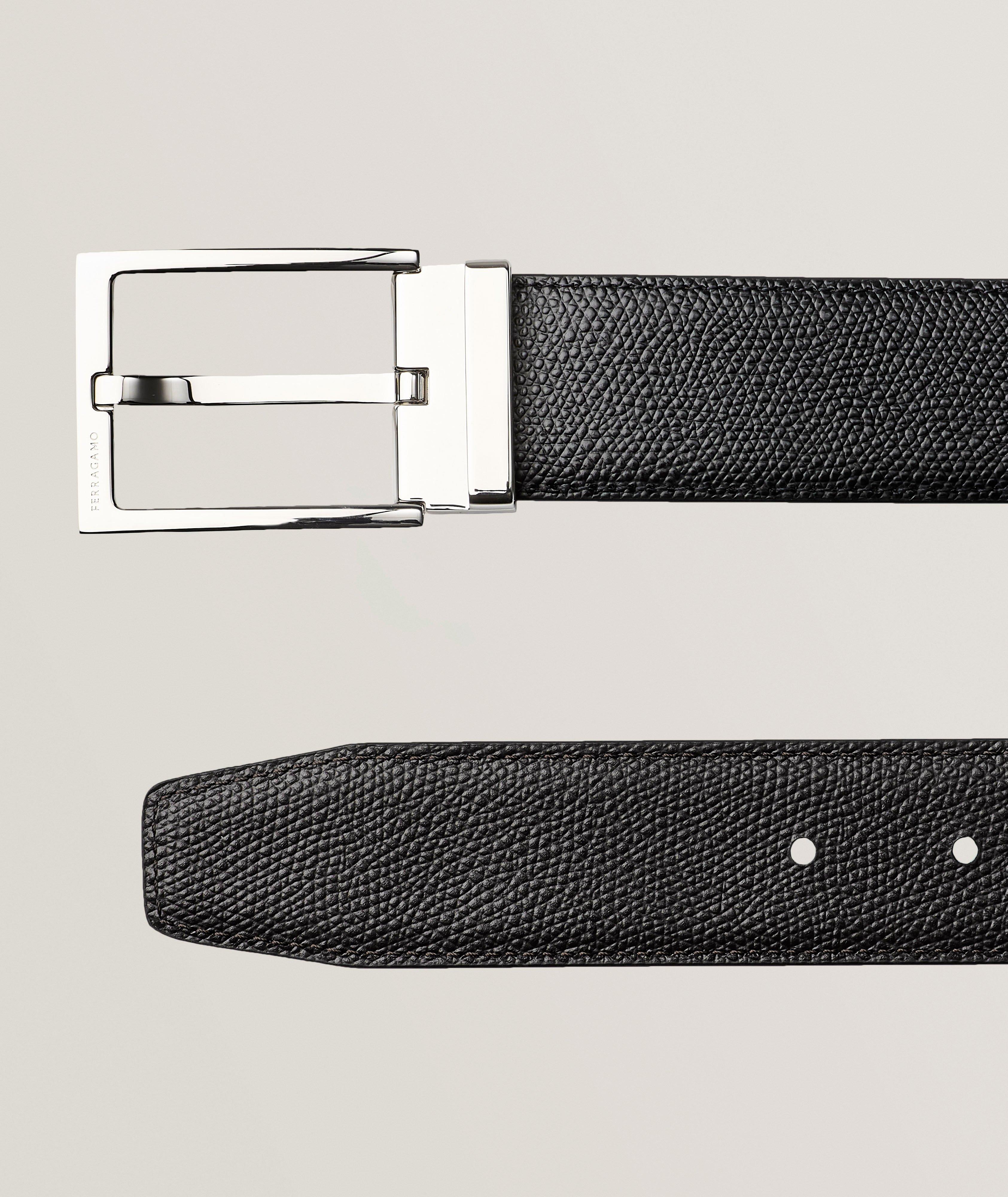 Reversible Rectangular Leather Belt  image 1