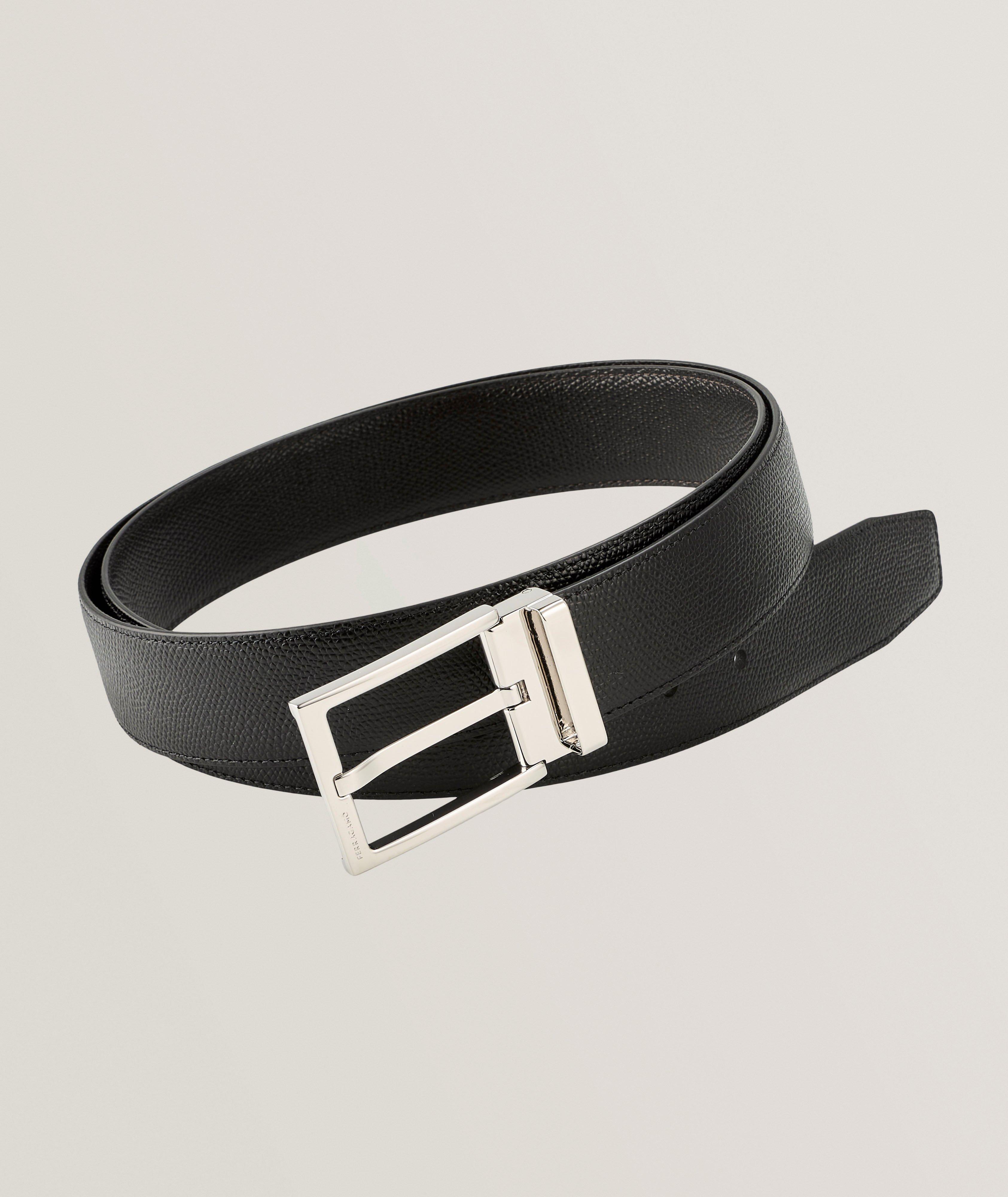 Reversible Rectangular Leather Belt  image 0