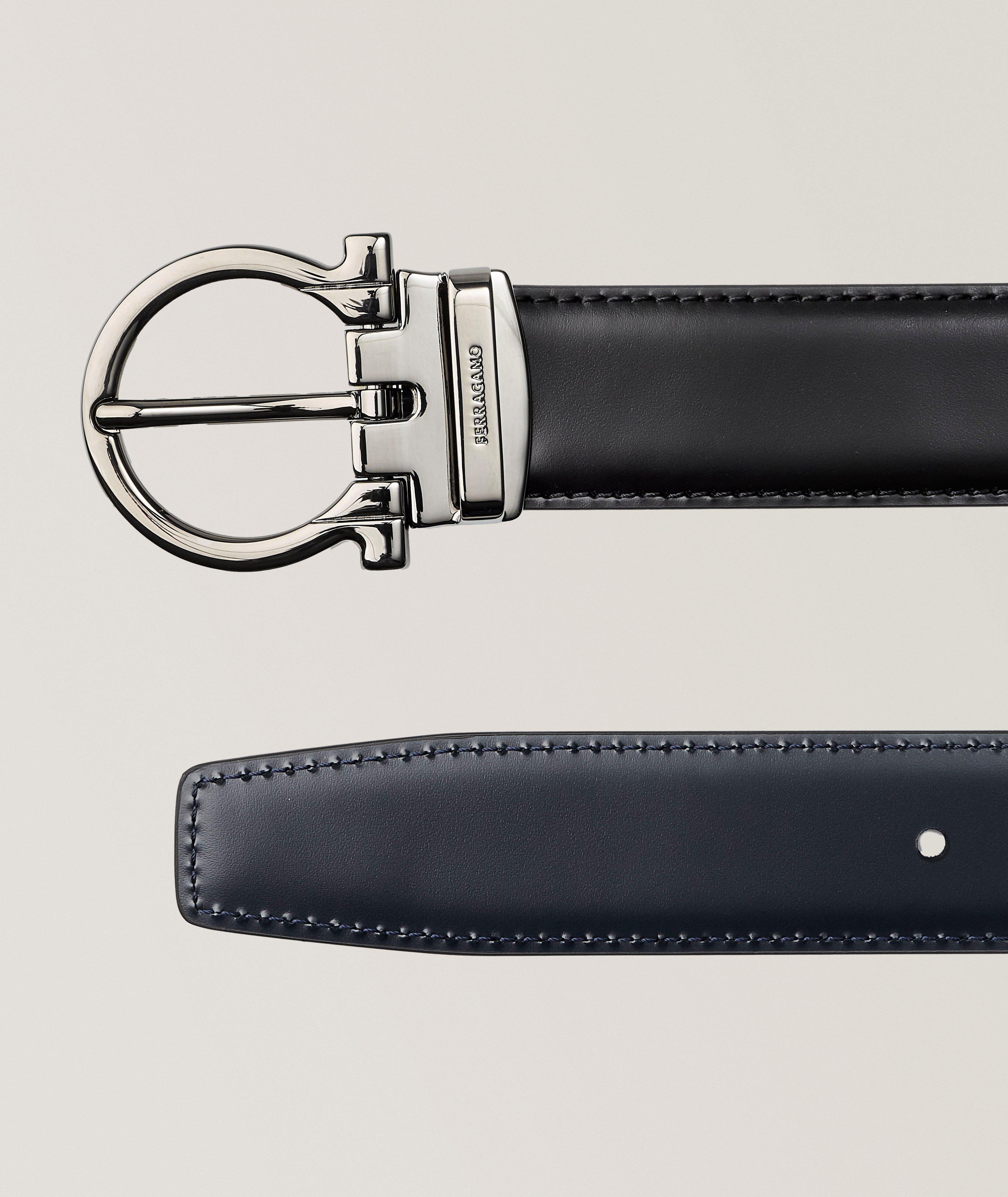 Reversible Gancini Leather Belt  image 1