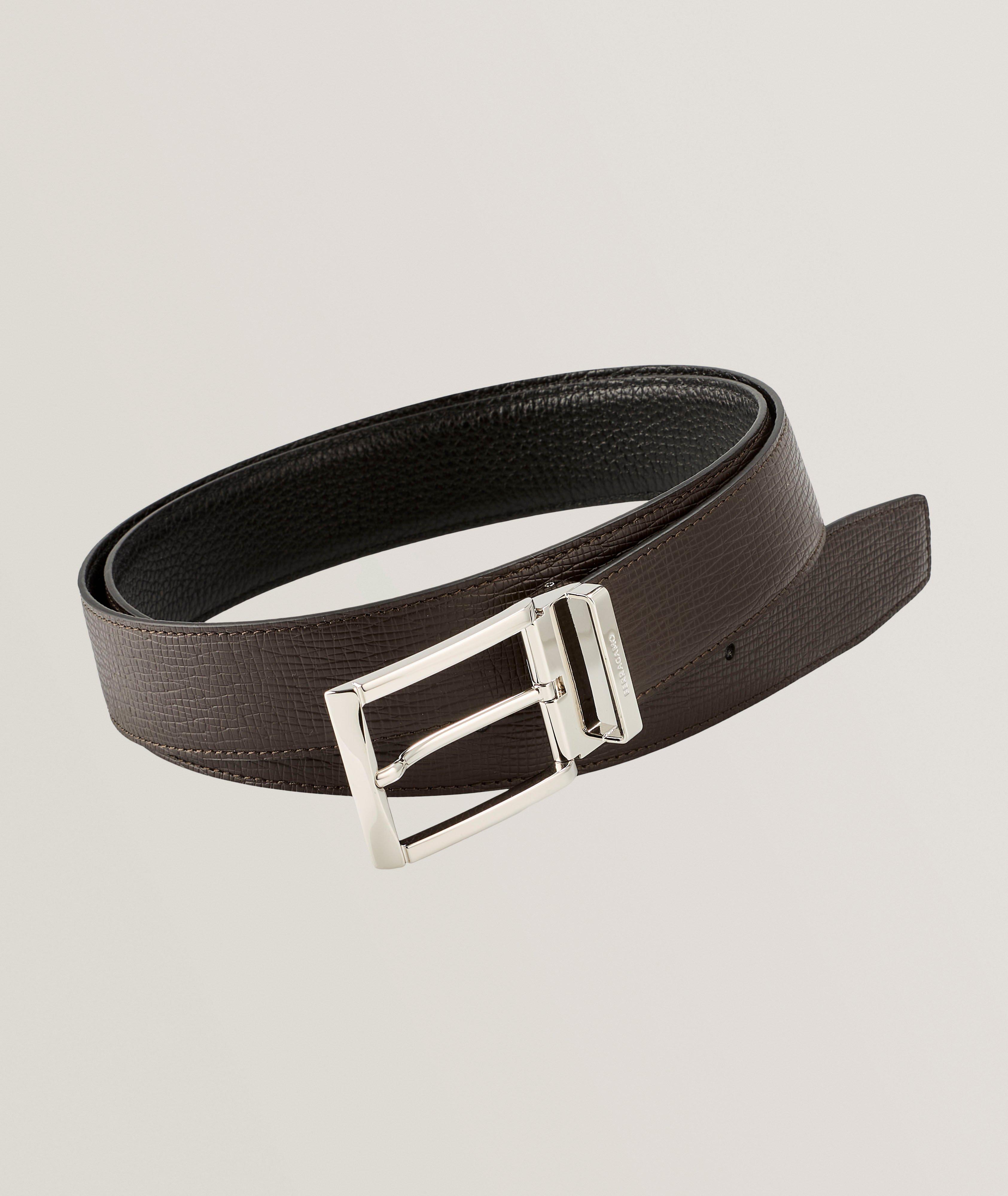 Reversible Rectangular Leather Belt  image 0