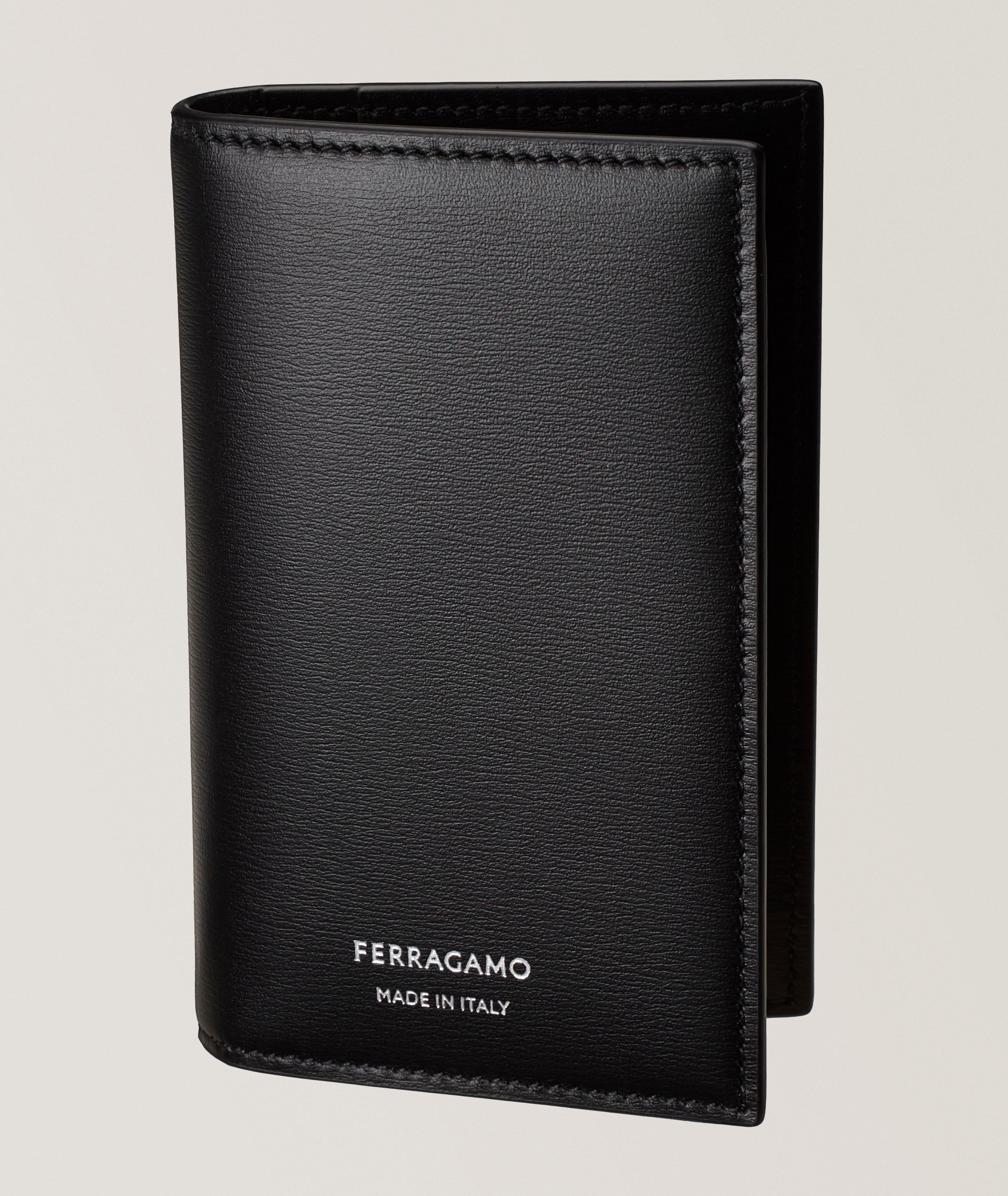 Embossed Logo Leather Bifold Cardholder image 0