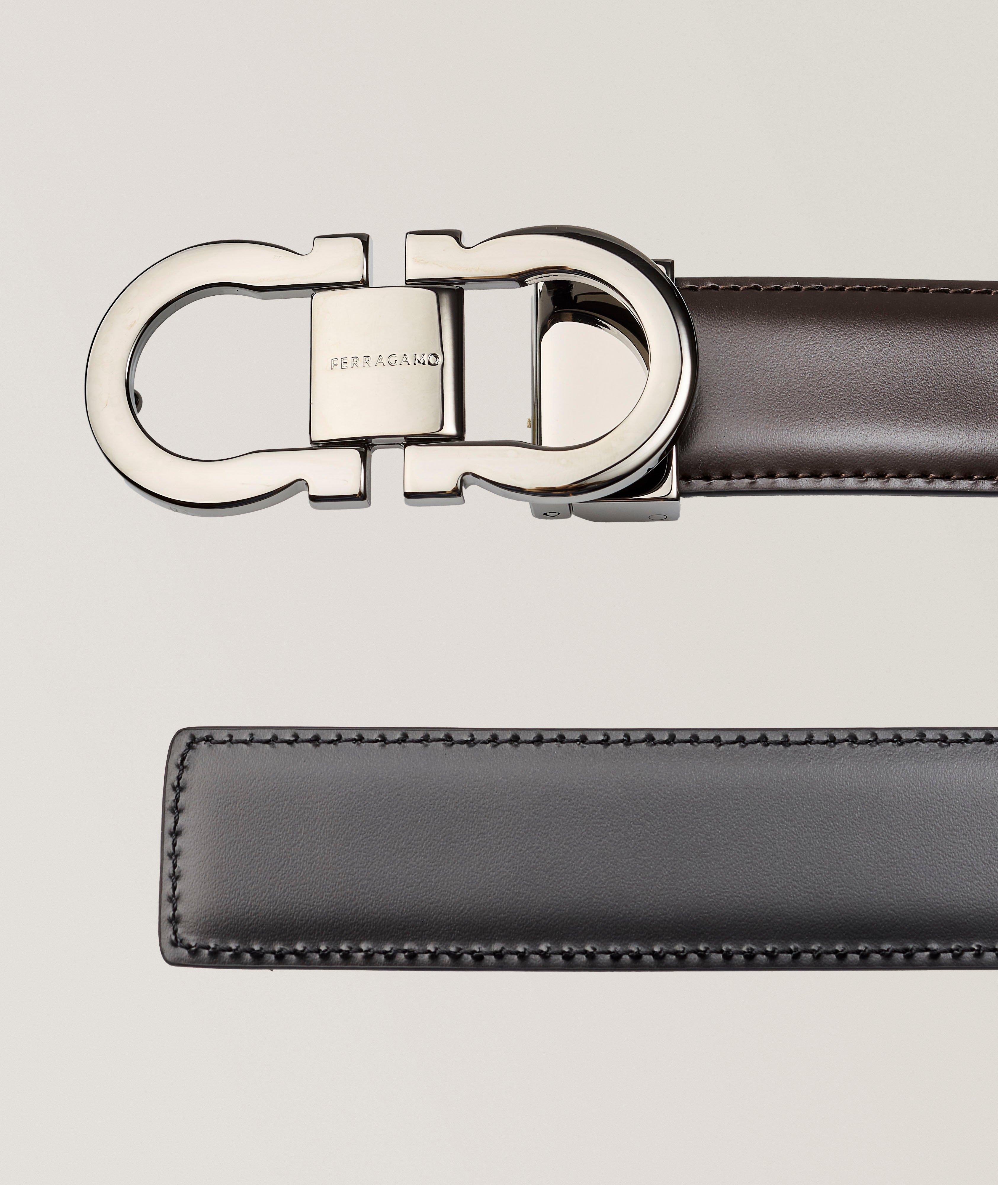 Reversible Double Gancini Leather Belt  image 1