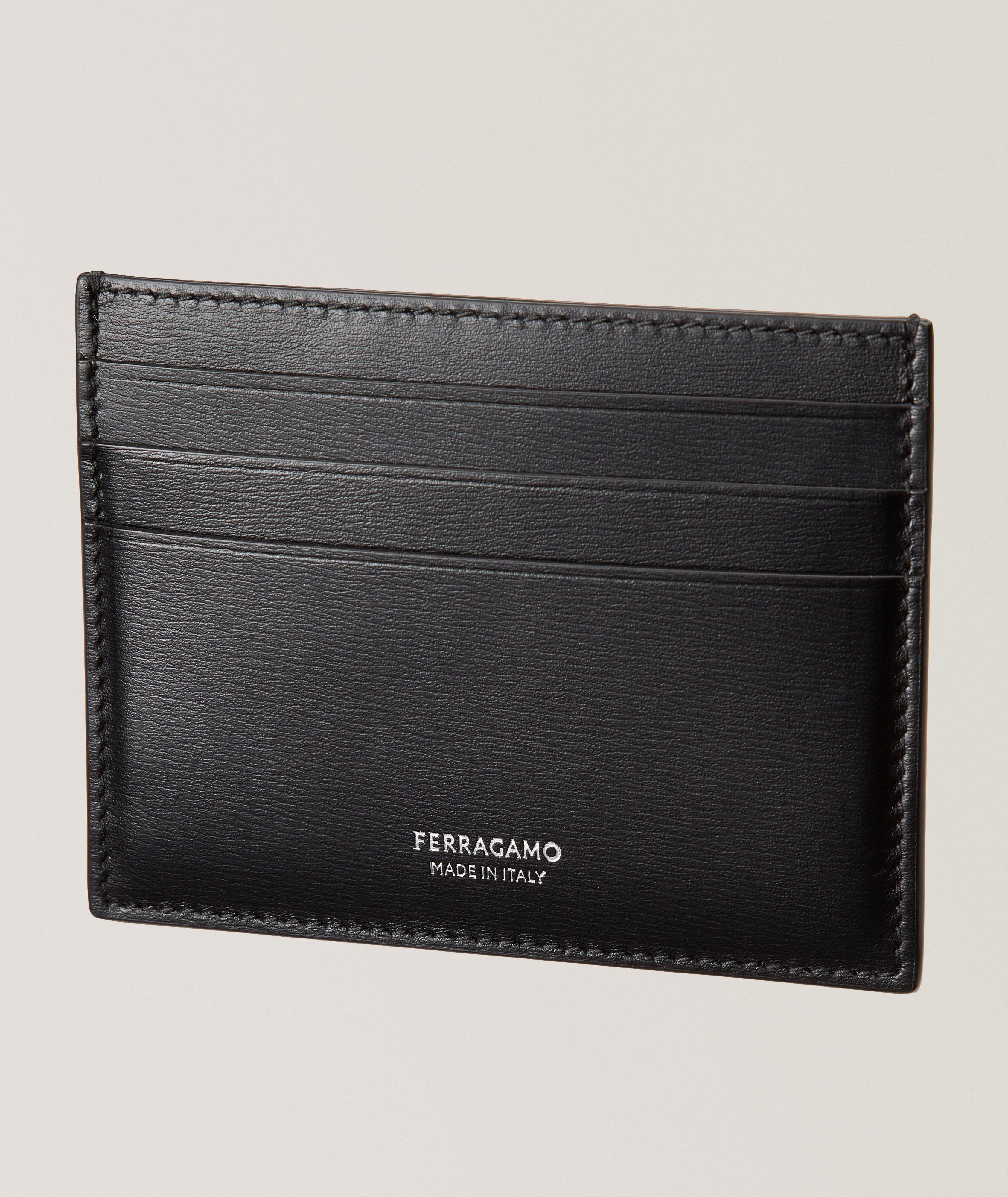 Embossed Logo Leather Cardholder image 0