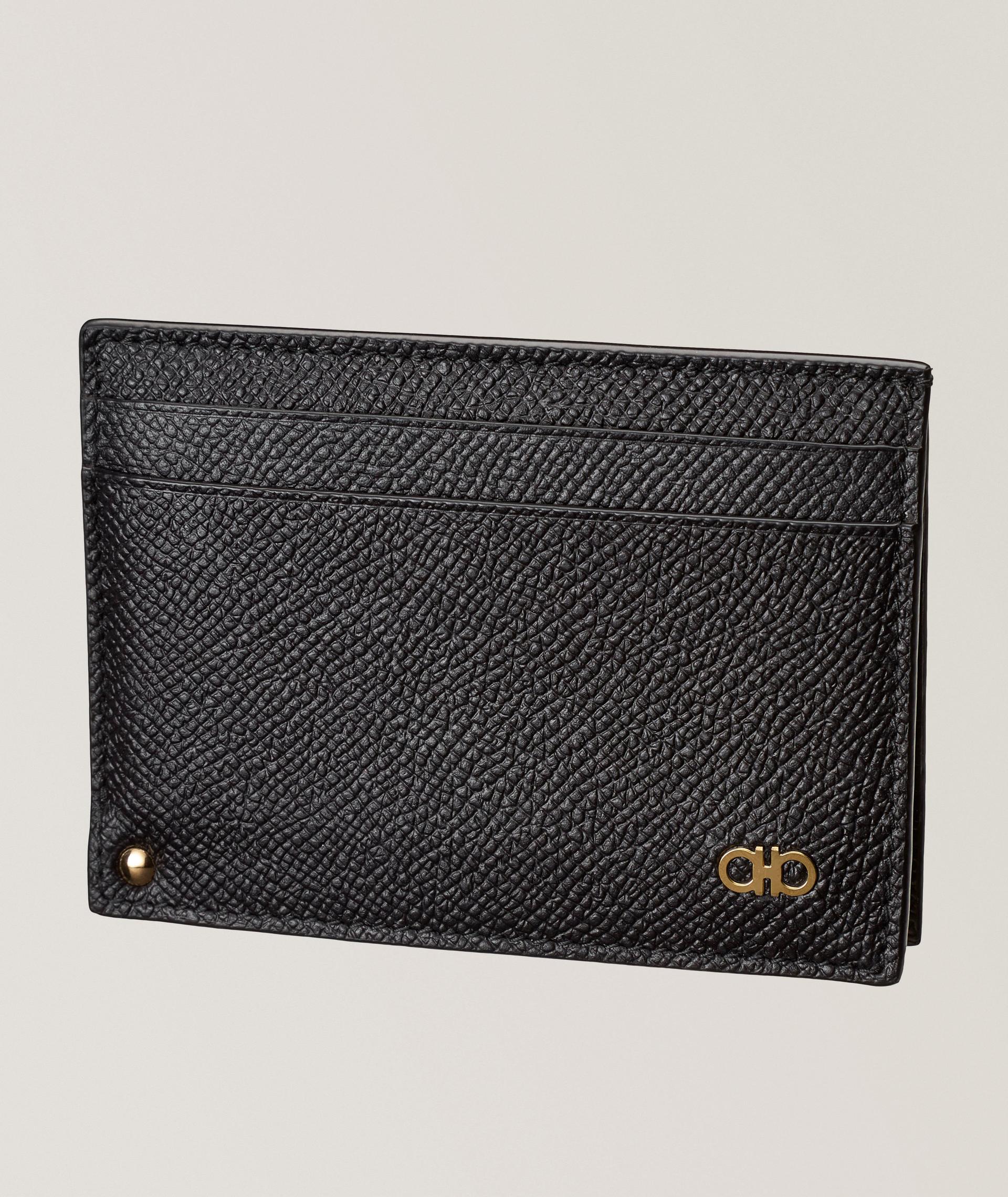 Porte-carte en cuir grenu image 0