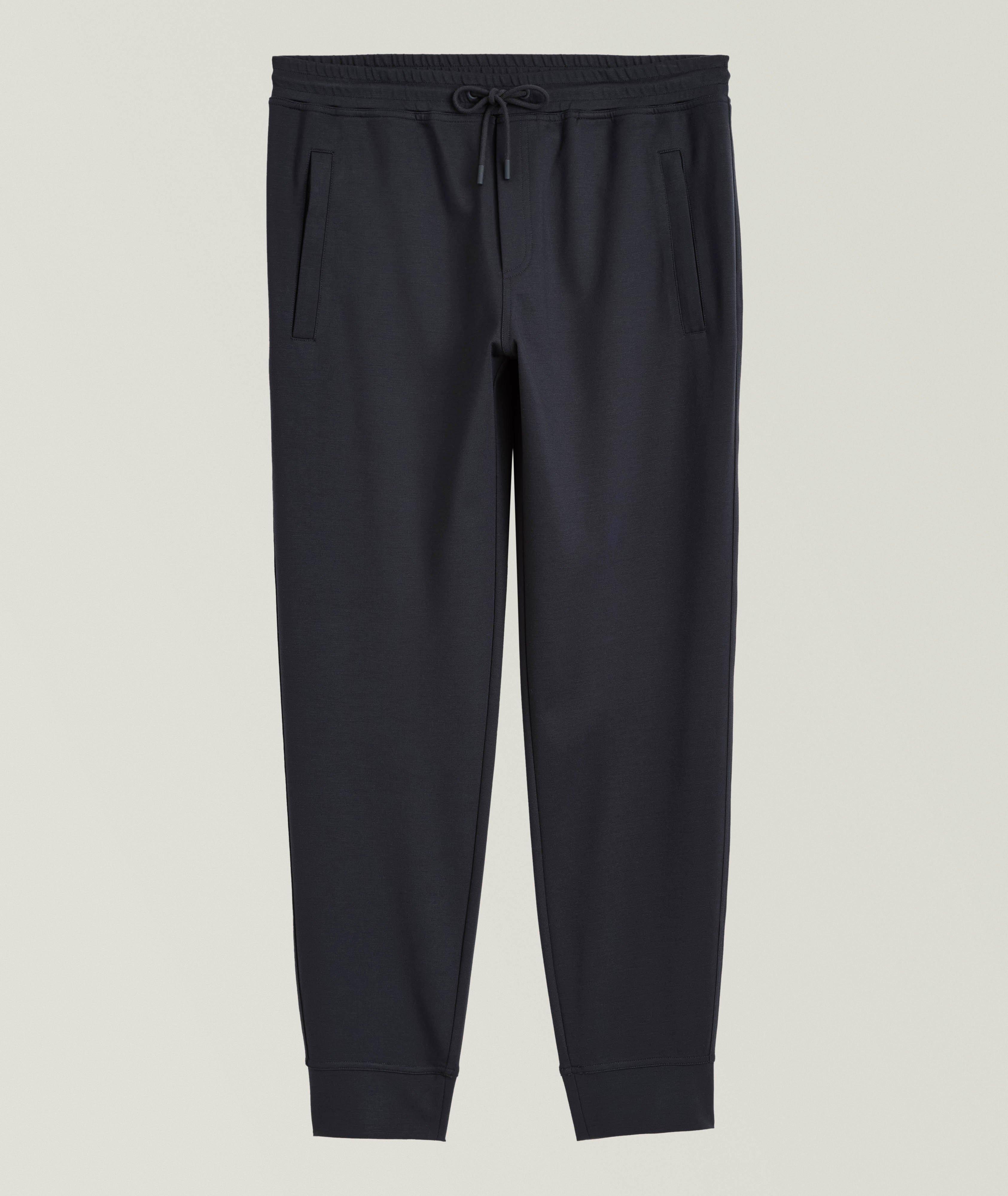 Pantalon sport en tissu extensible à cordon image 0