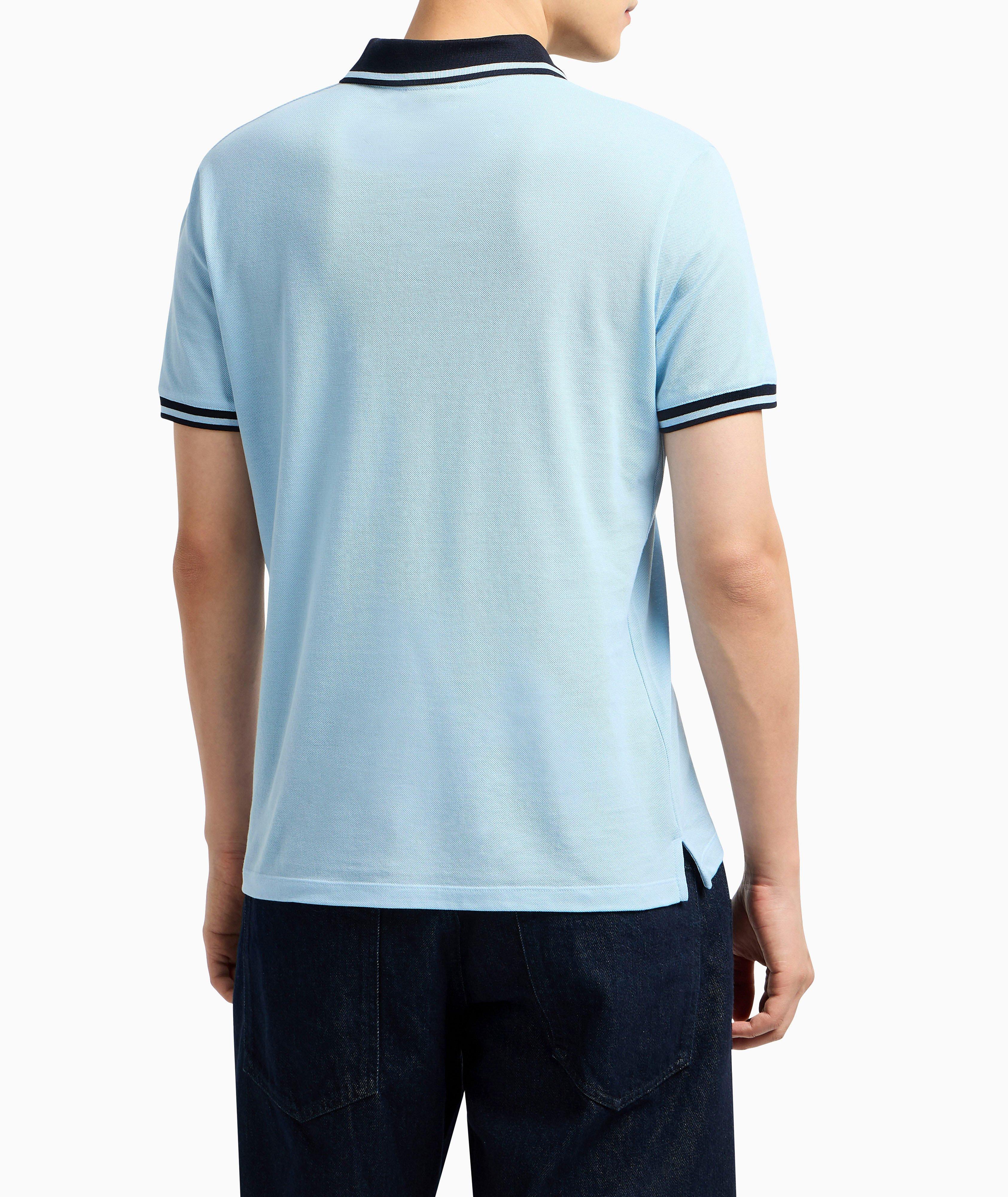 Contrast Trim Cotton Polo image 2