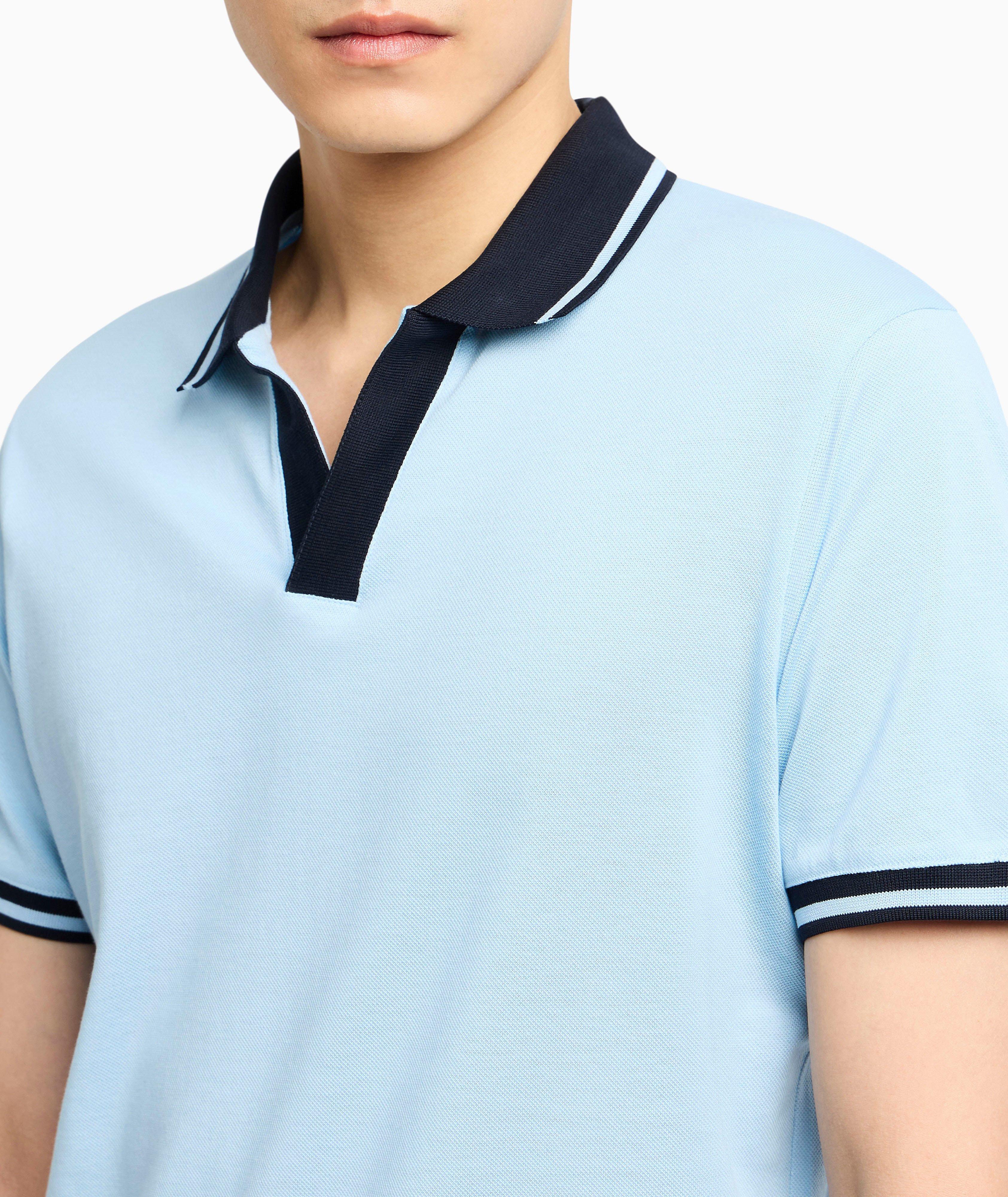 Contrast Trim Cotton Polo image 3