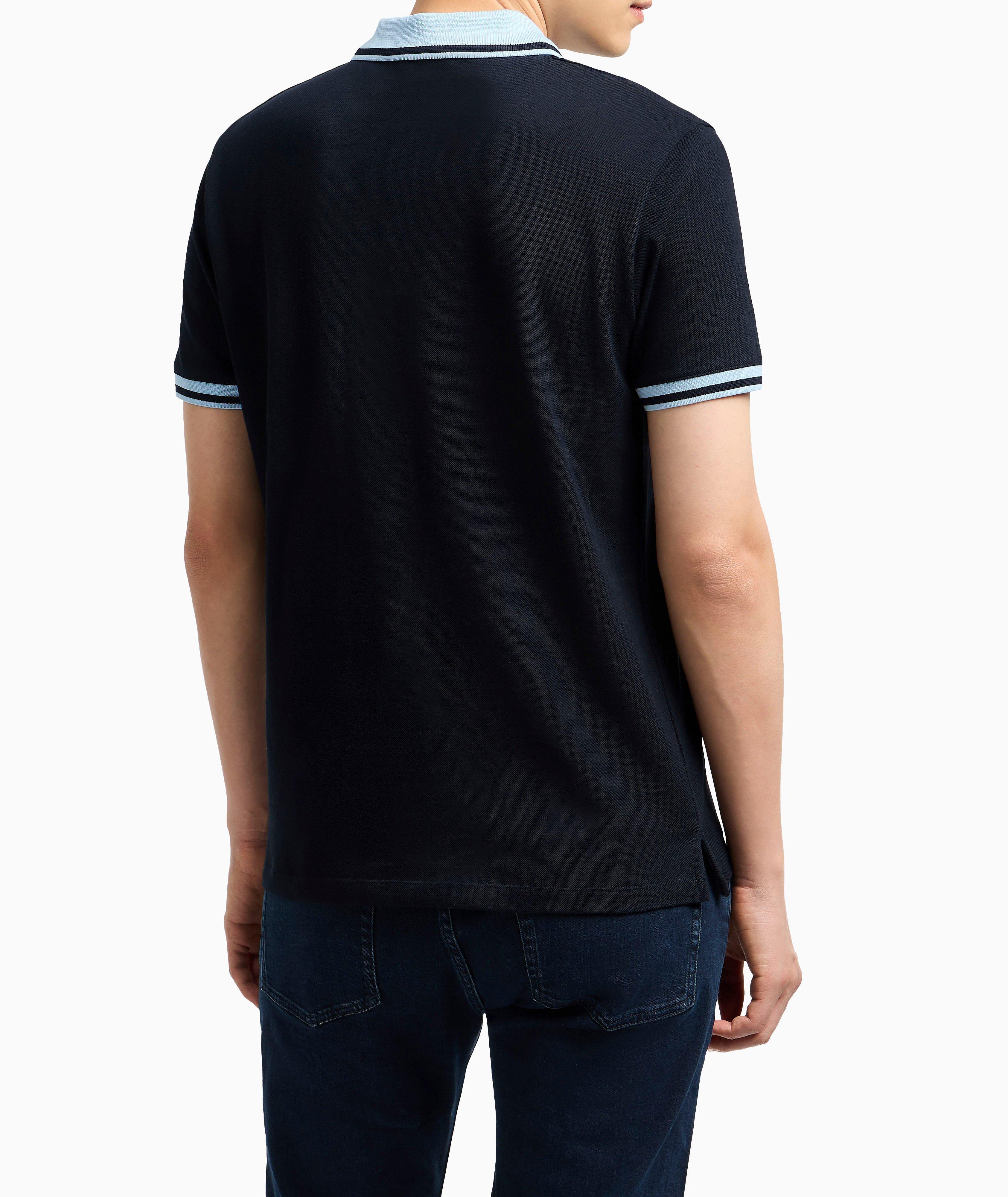 Contrast Trim Cotton Polo image 2