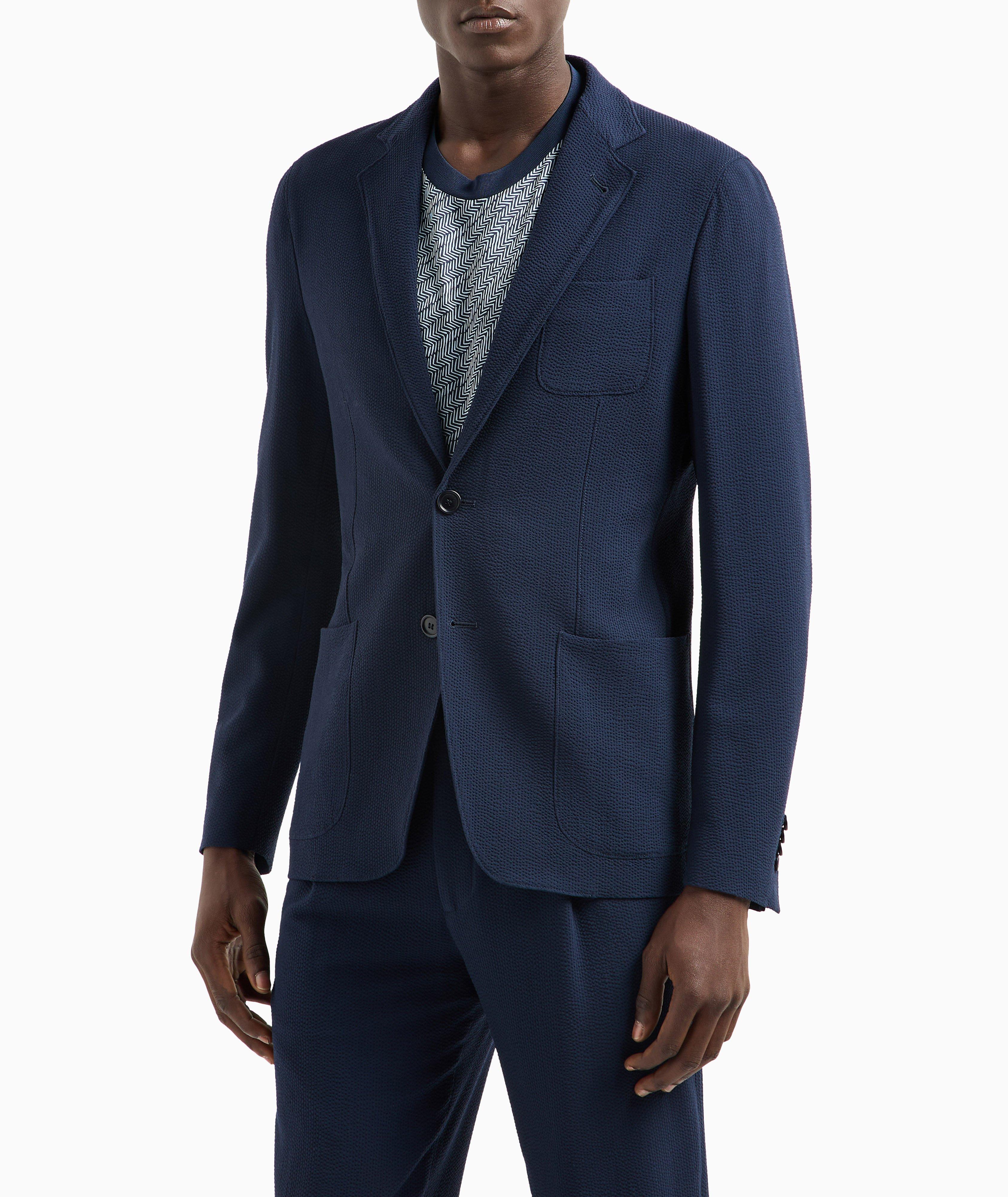 Upton Line Seersucker Virgin Wool Sport Jacket  image 1