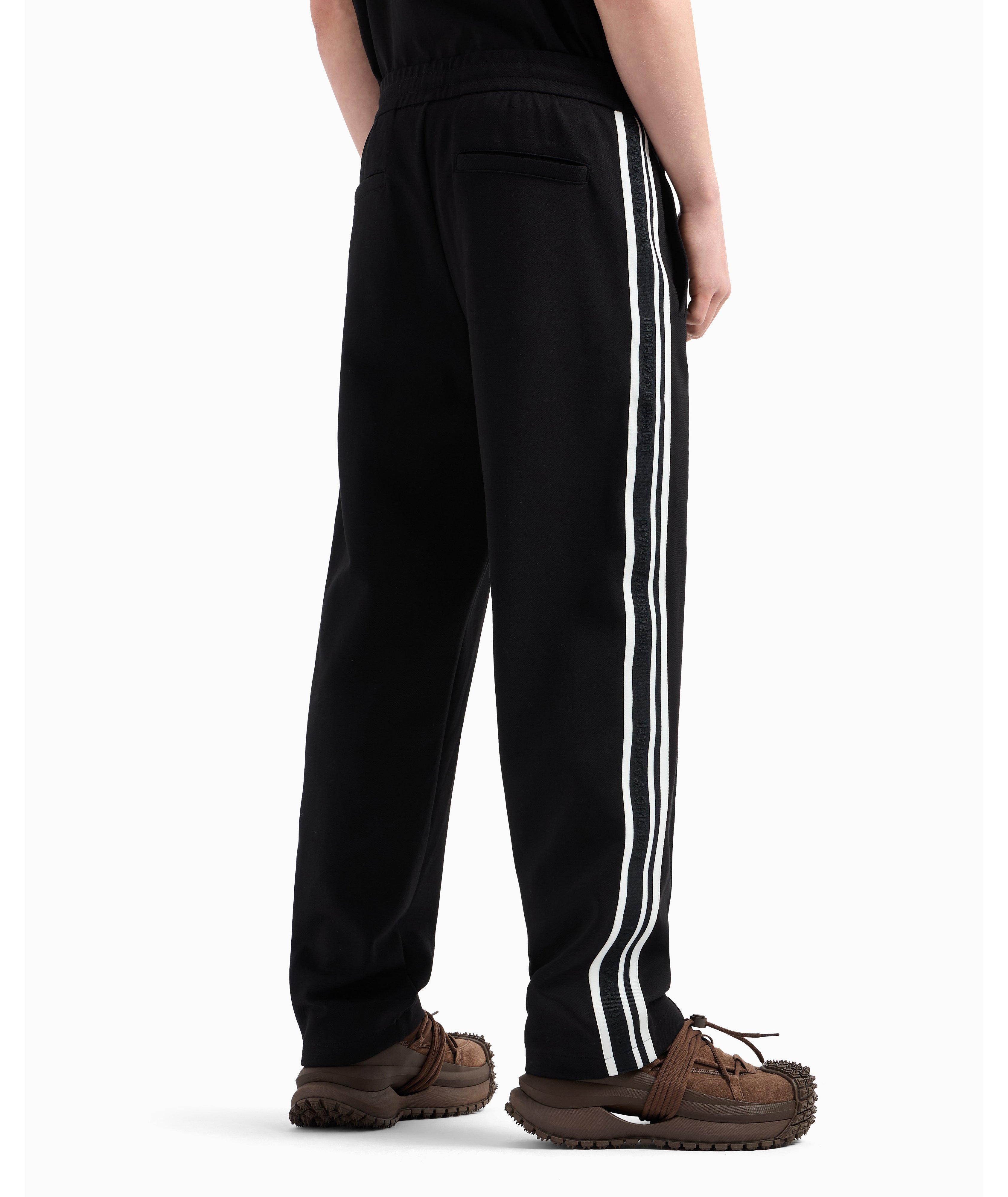 Cotton-Blend Jersey Logo Band Pants image 2