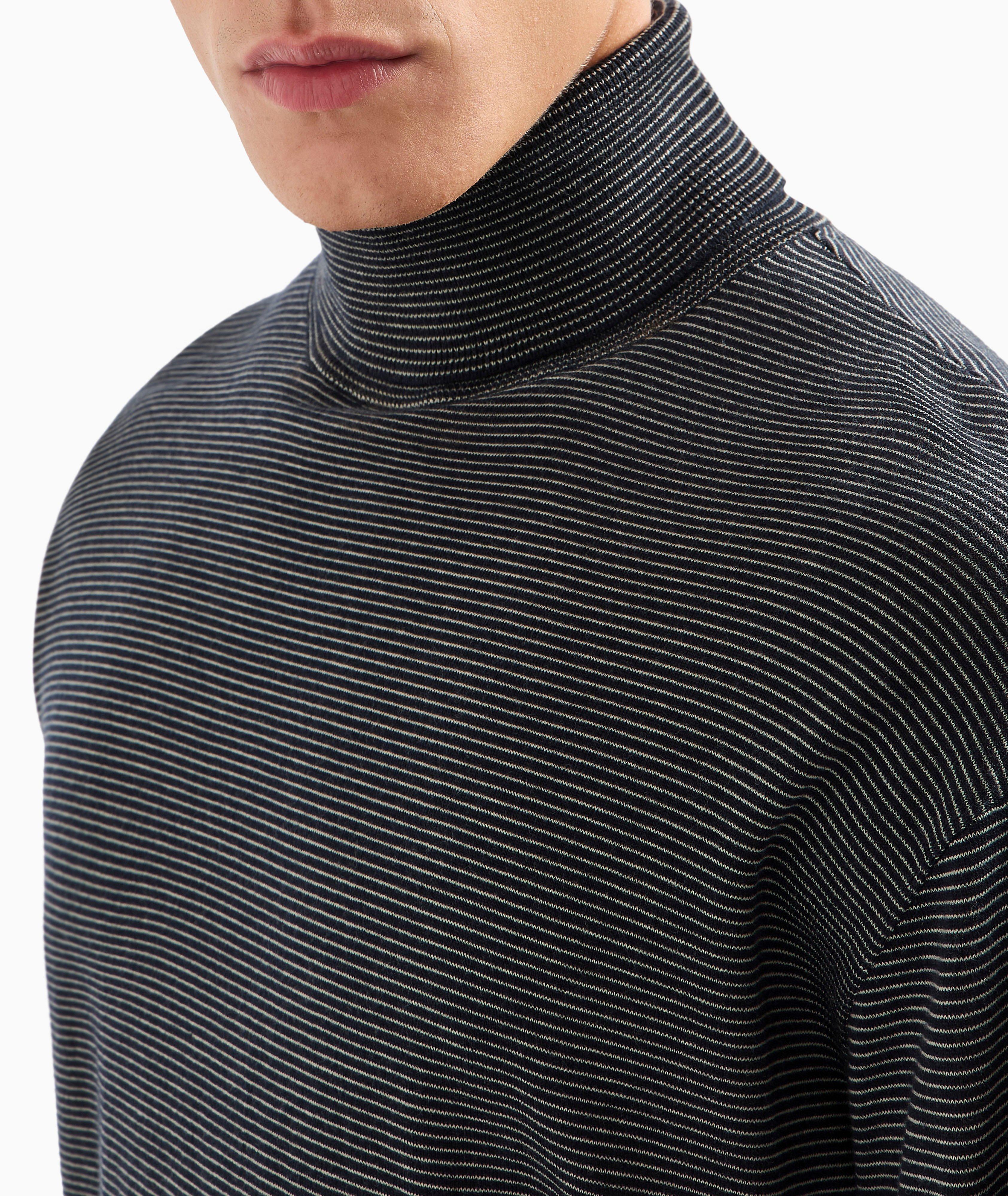 Pinstripe Turtleneck Sweater image 3