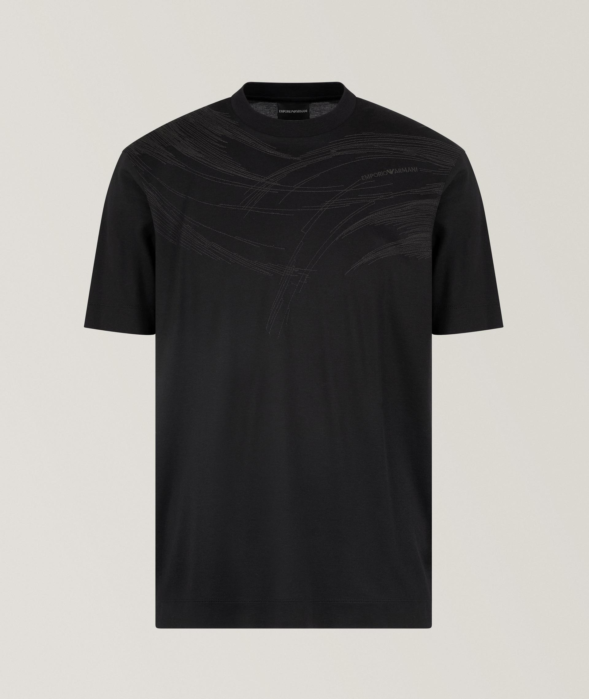 Embroidered Lyocell-Cotton T-Shirt  image 0