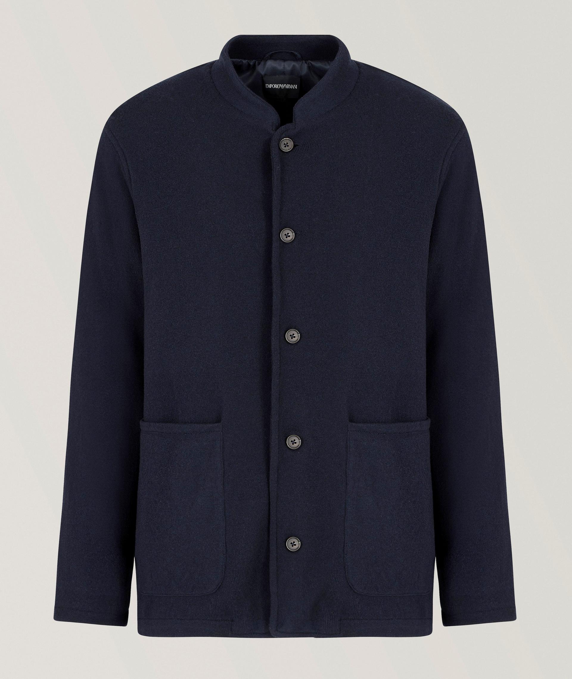 Guru-Collar Virgin Wool-Blend Jacket  image 0