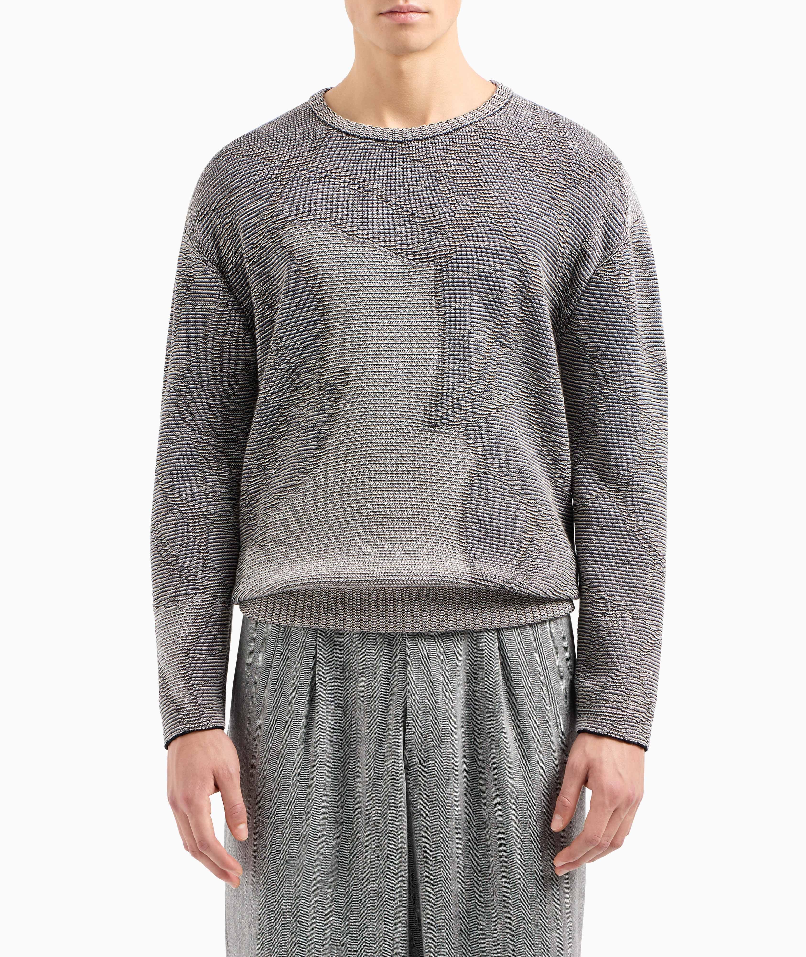 Jacquard Cotton-Cashmere Blend Sweater image 1