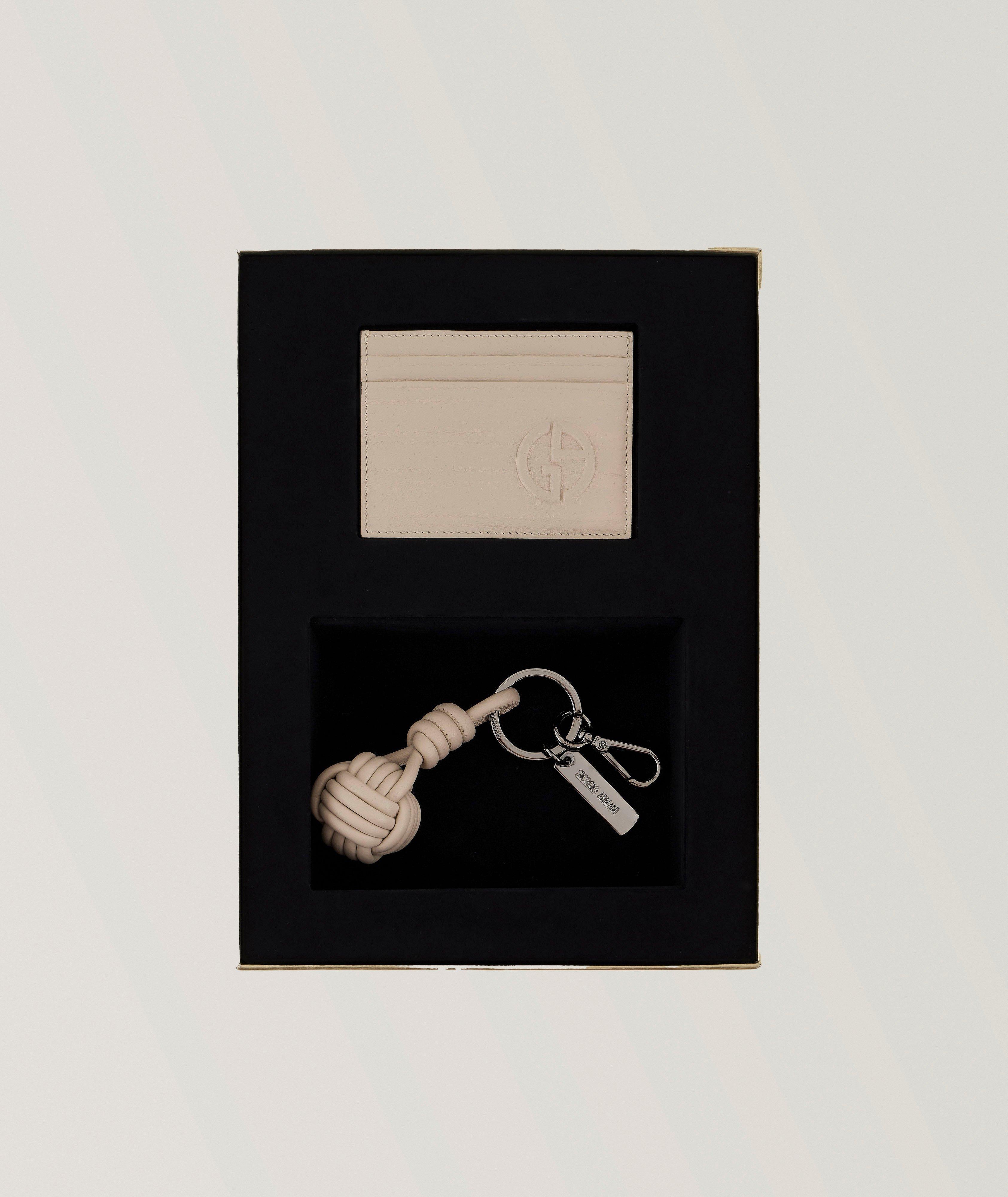 Two-Piece Leather Cardholder & Keyring Set image 5