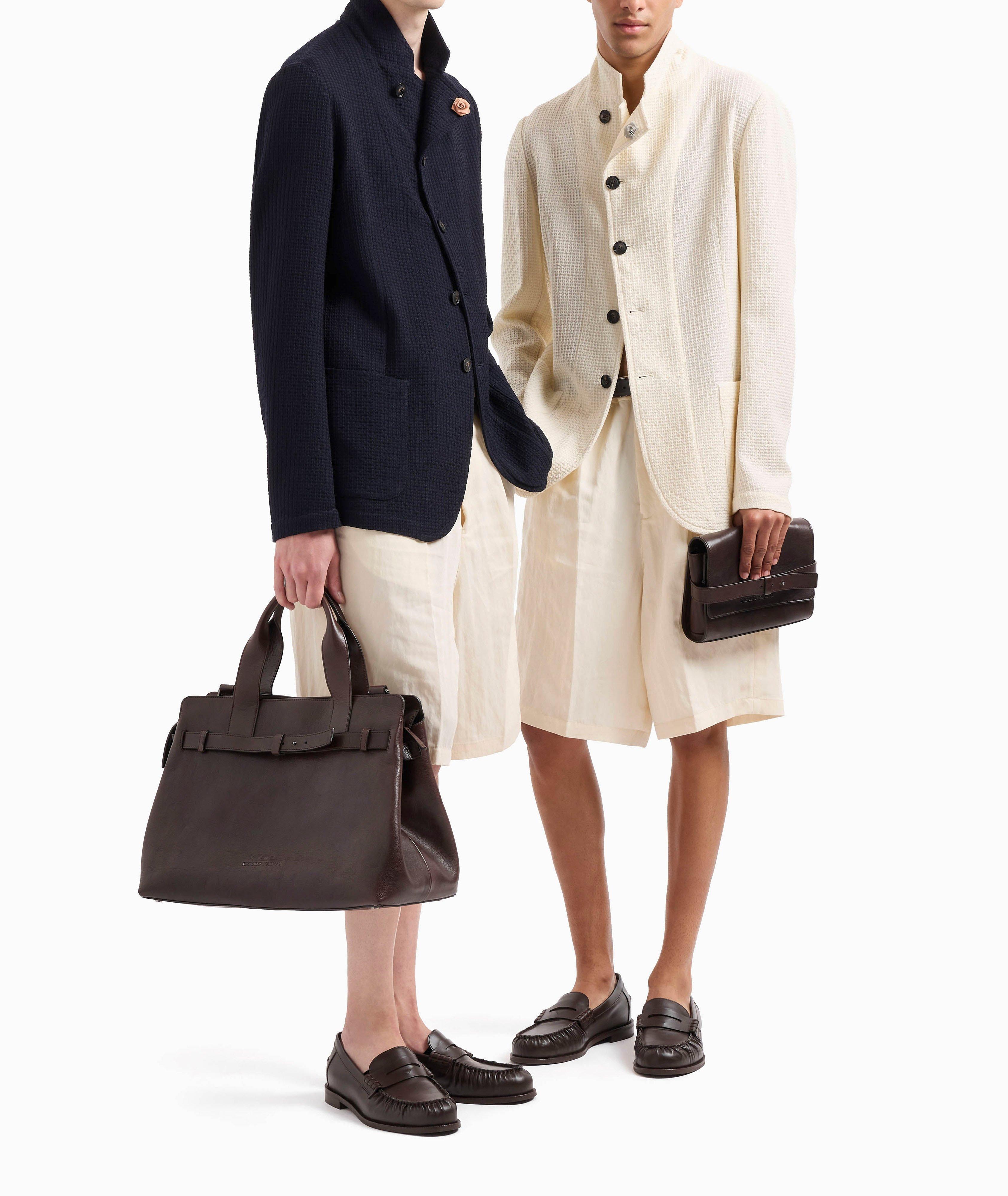 Asymmetric Guru-Collar Wool-Blend Jacket  image 3