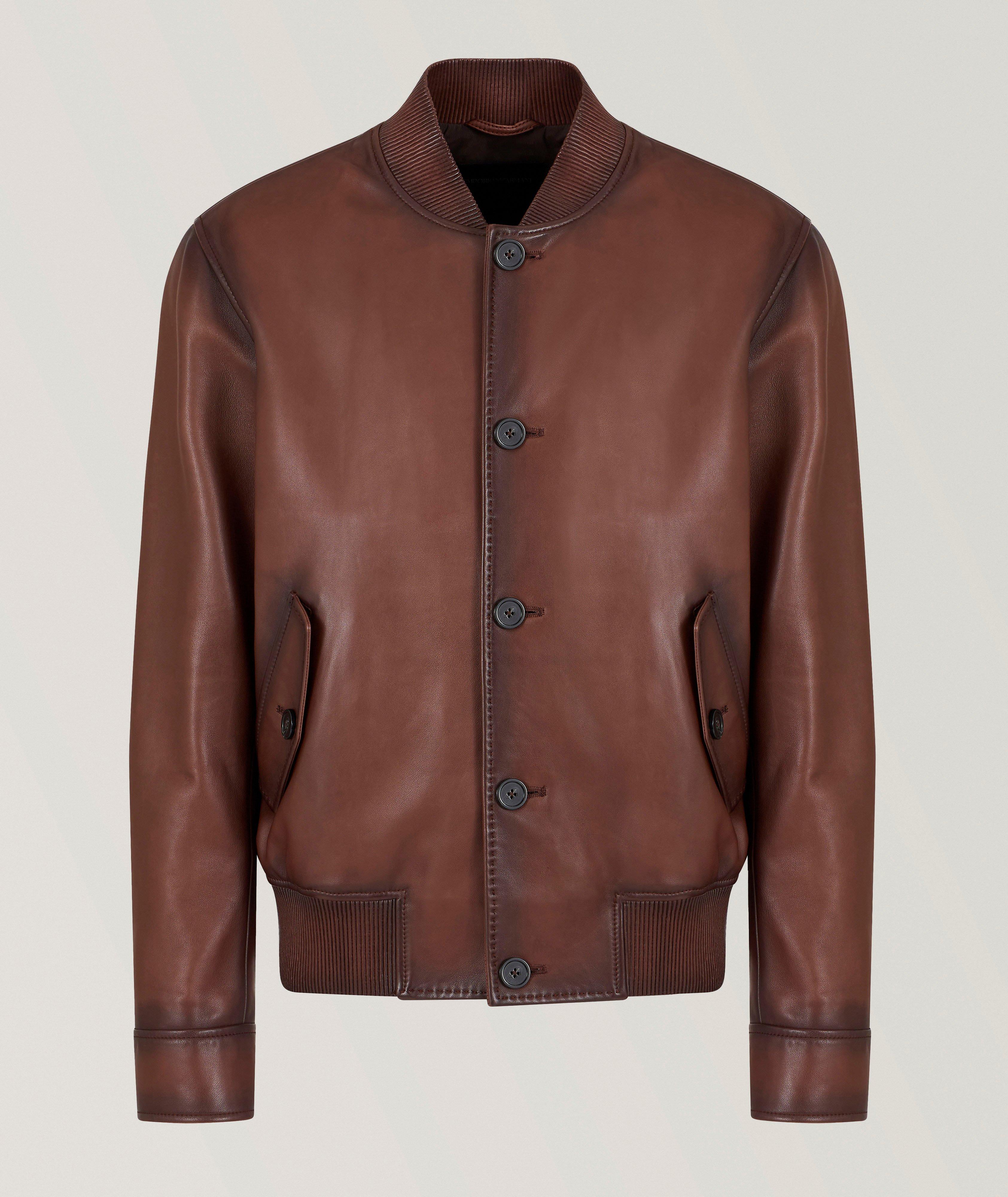 Nappa Leather Bomber Jacket image 0