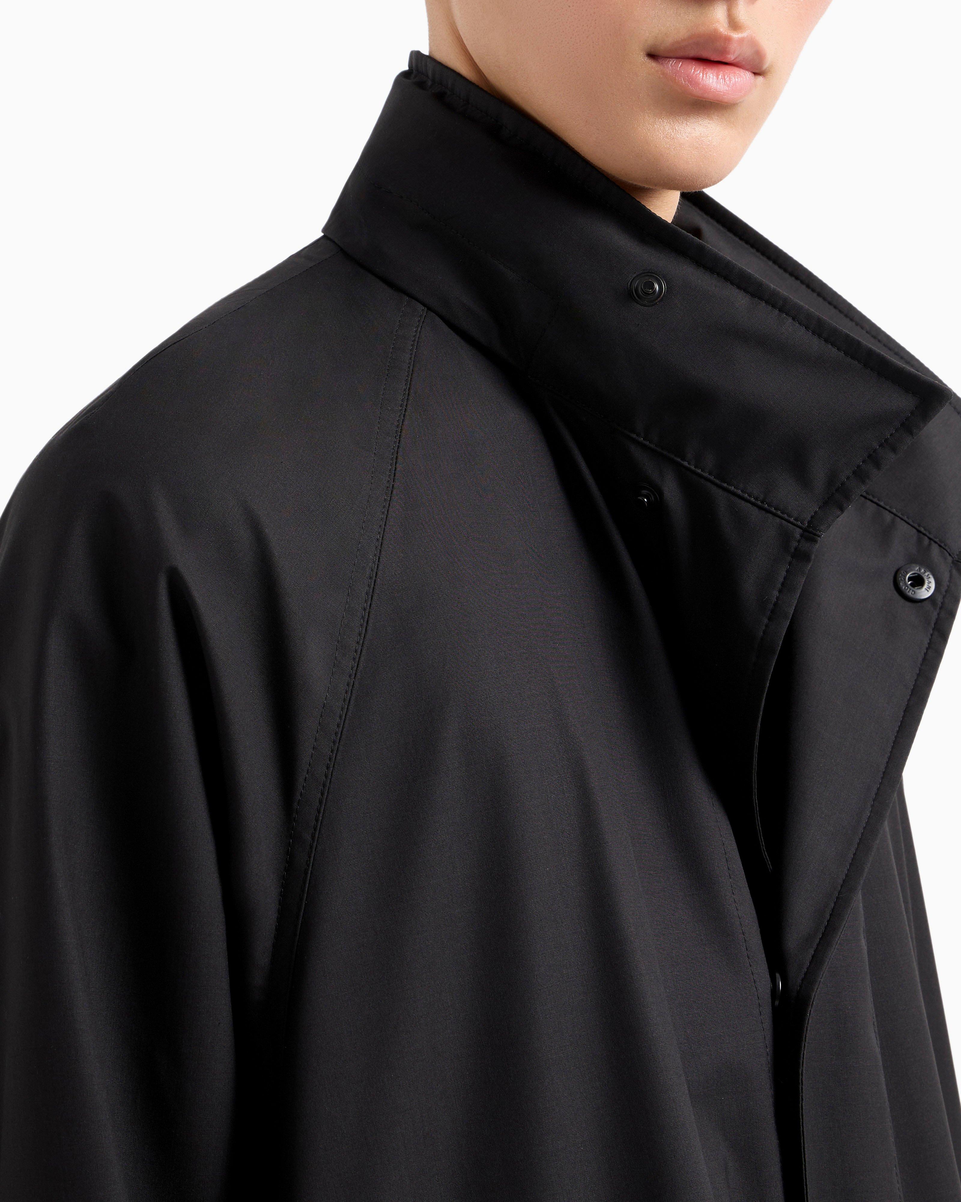 Wool-Silk Technical Canvas Trench Coat image 10