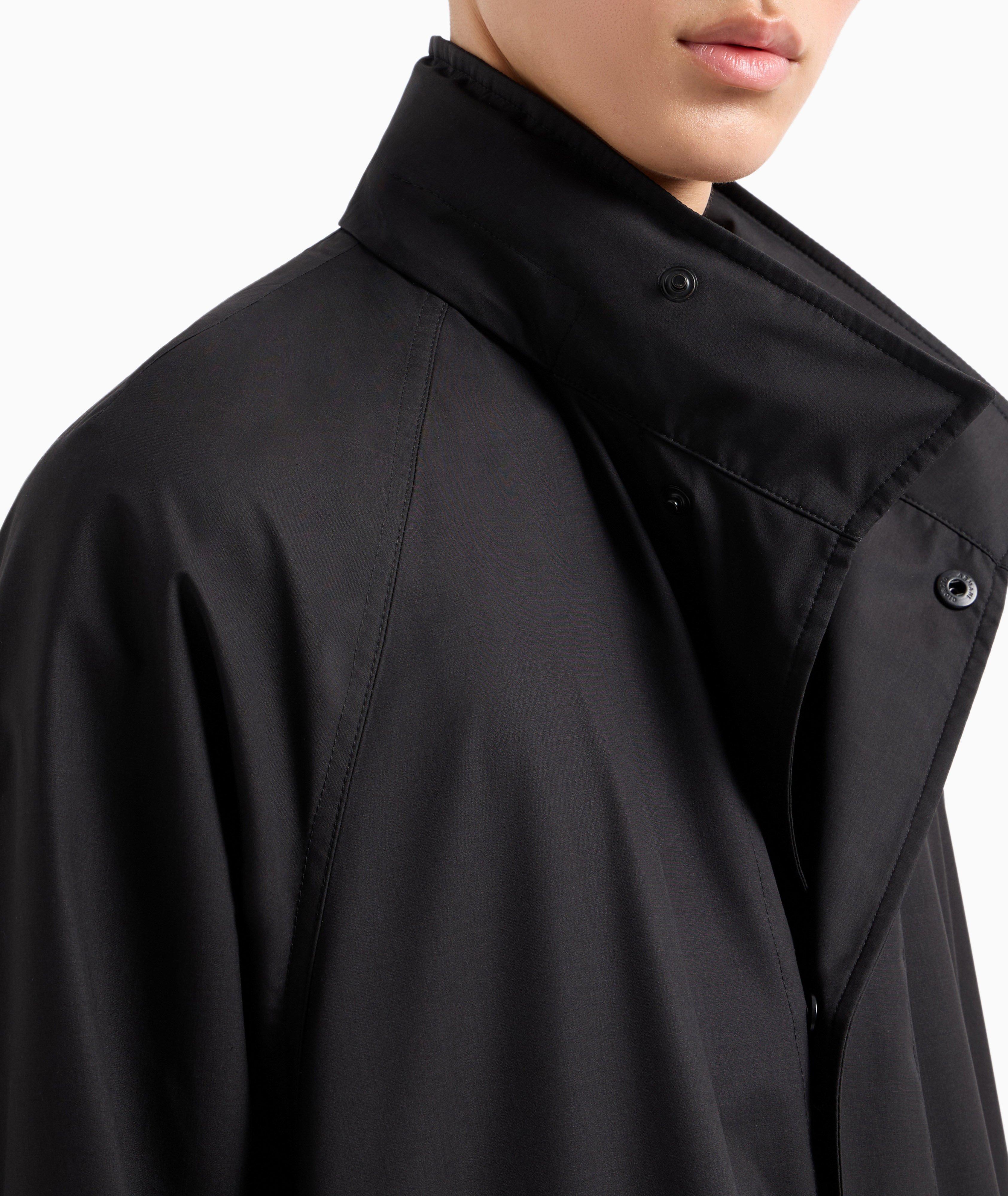 Wool-Silk Technical Canvas Trench Coat image 2