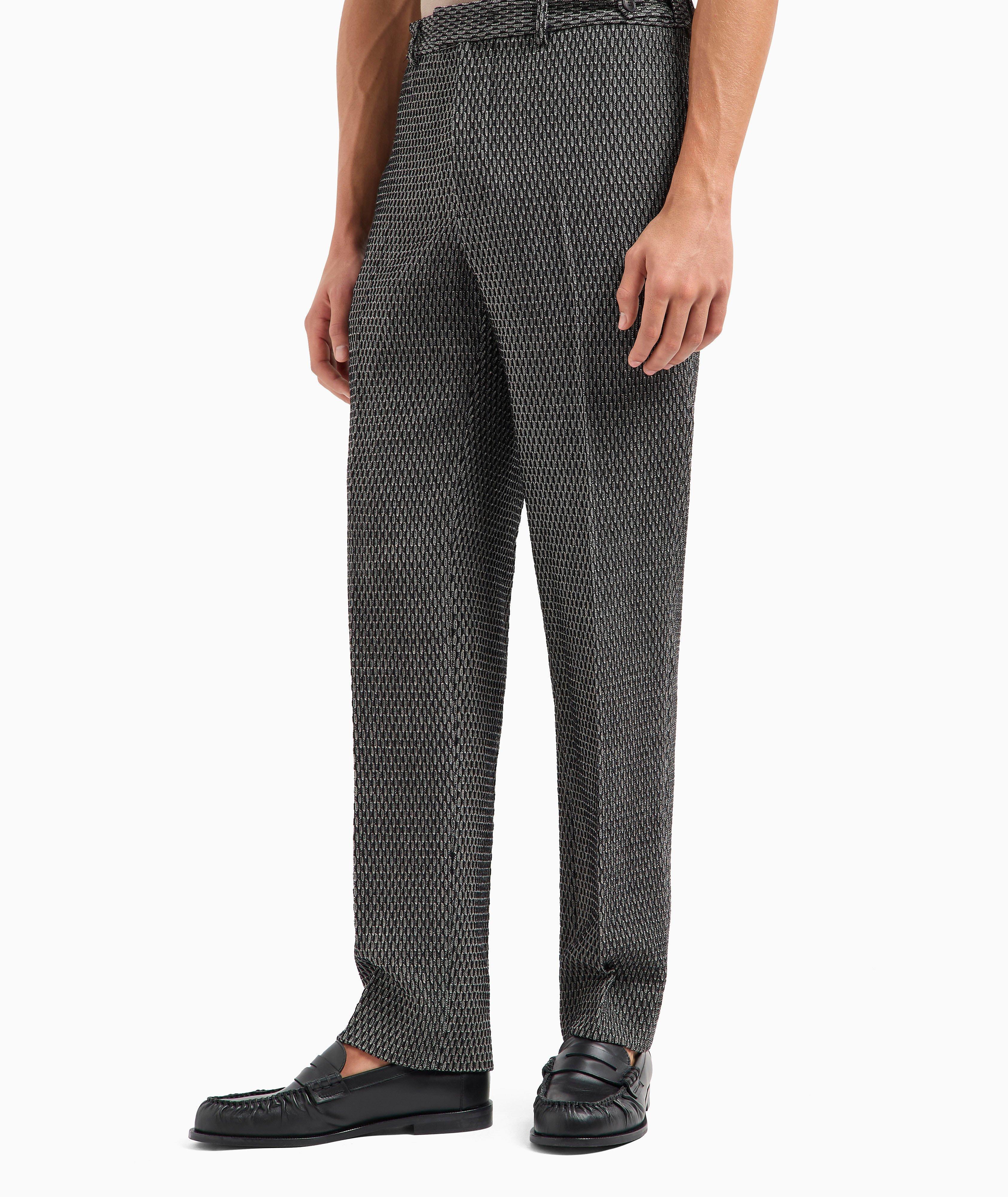 Textured Virgin Wool Trousers image 1