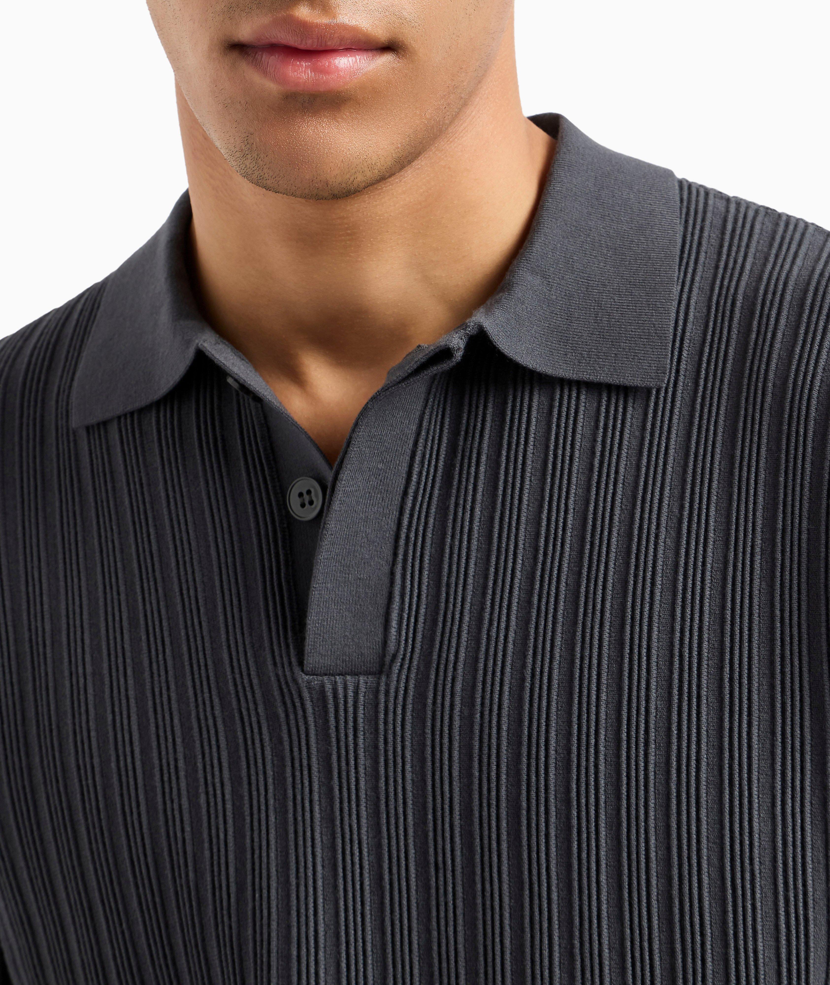 Ottoman-Stitch Viscose-Blend Polo  image 3