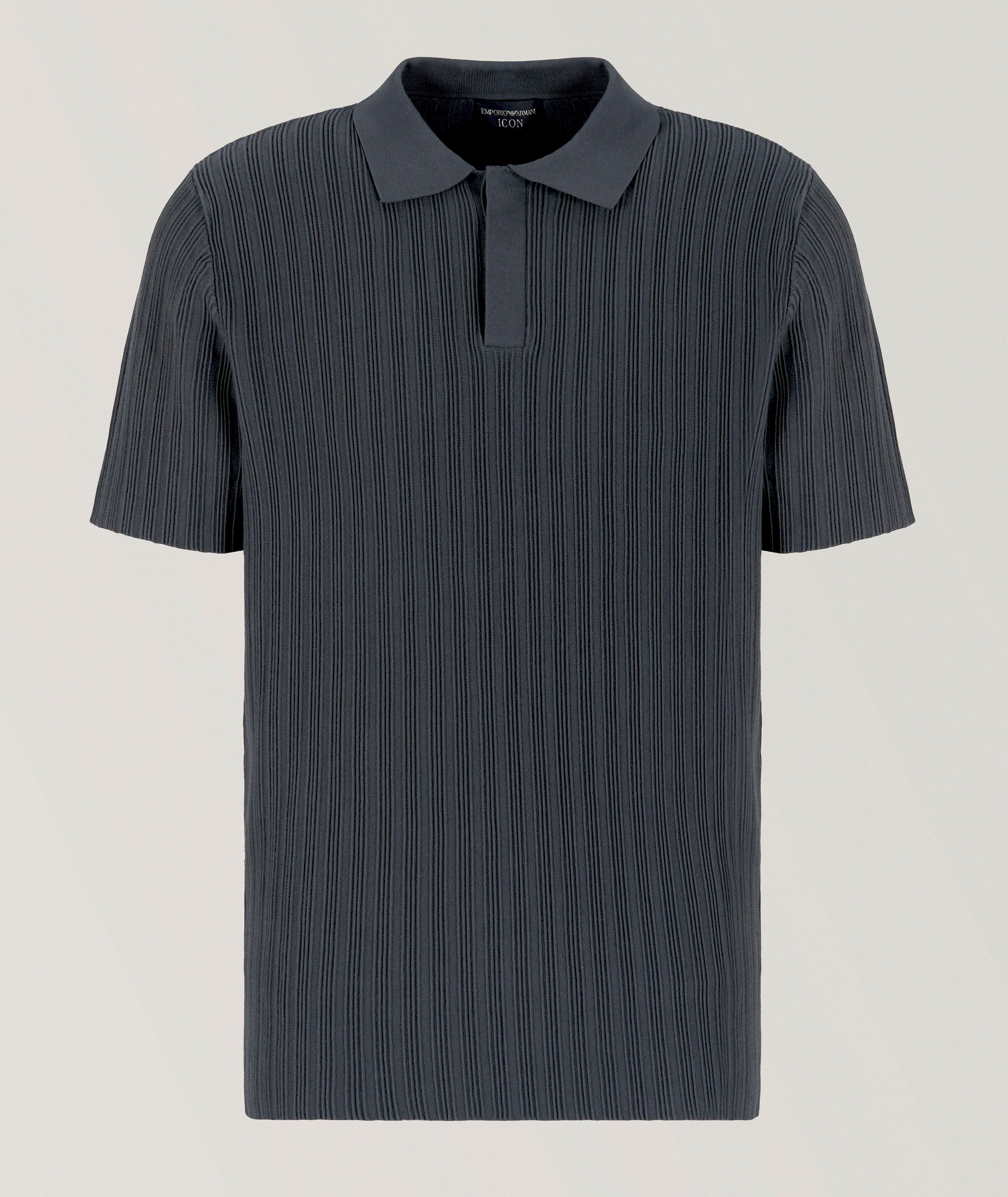 Ottoman-Stitch Viscose-Blend Polo  image 0