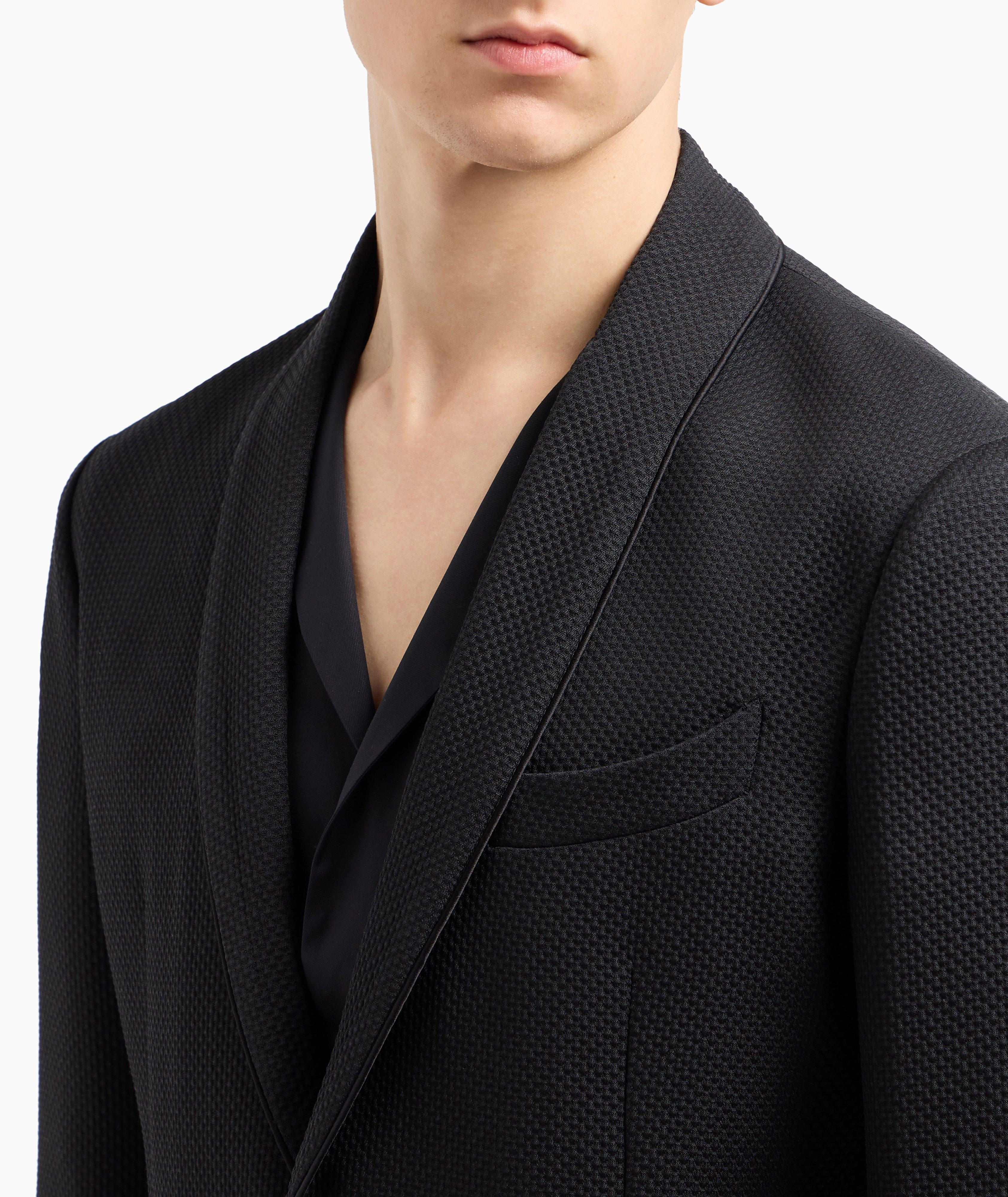 Shawl Collar Silk-Blend Sport Jacket image 2