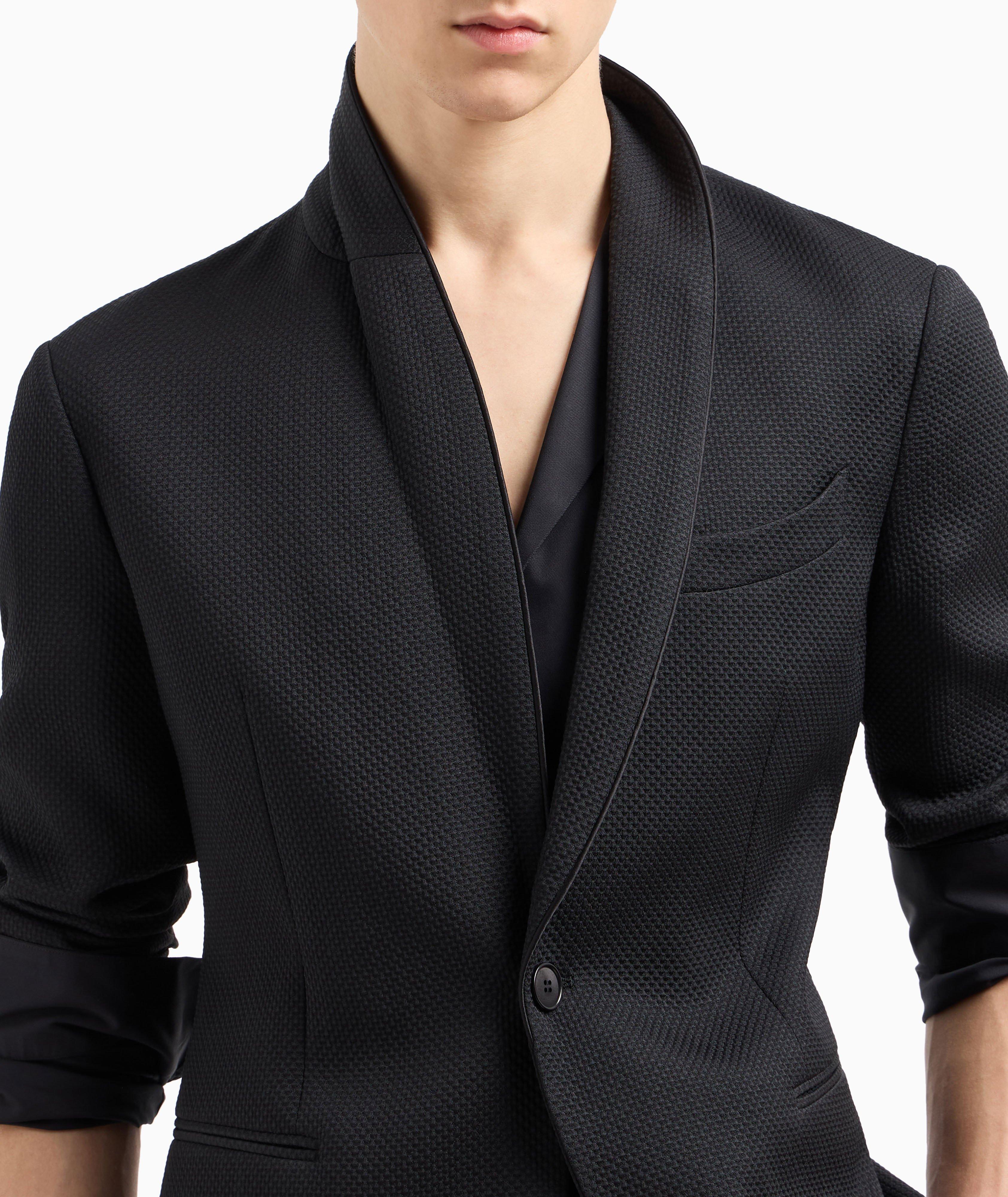 Shawl Collar Silk-Blend Sport Jacket image 3