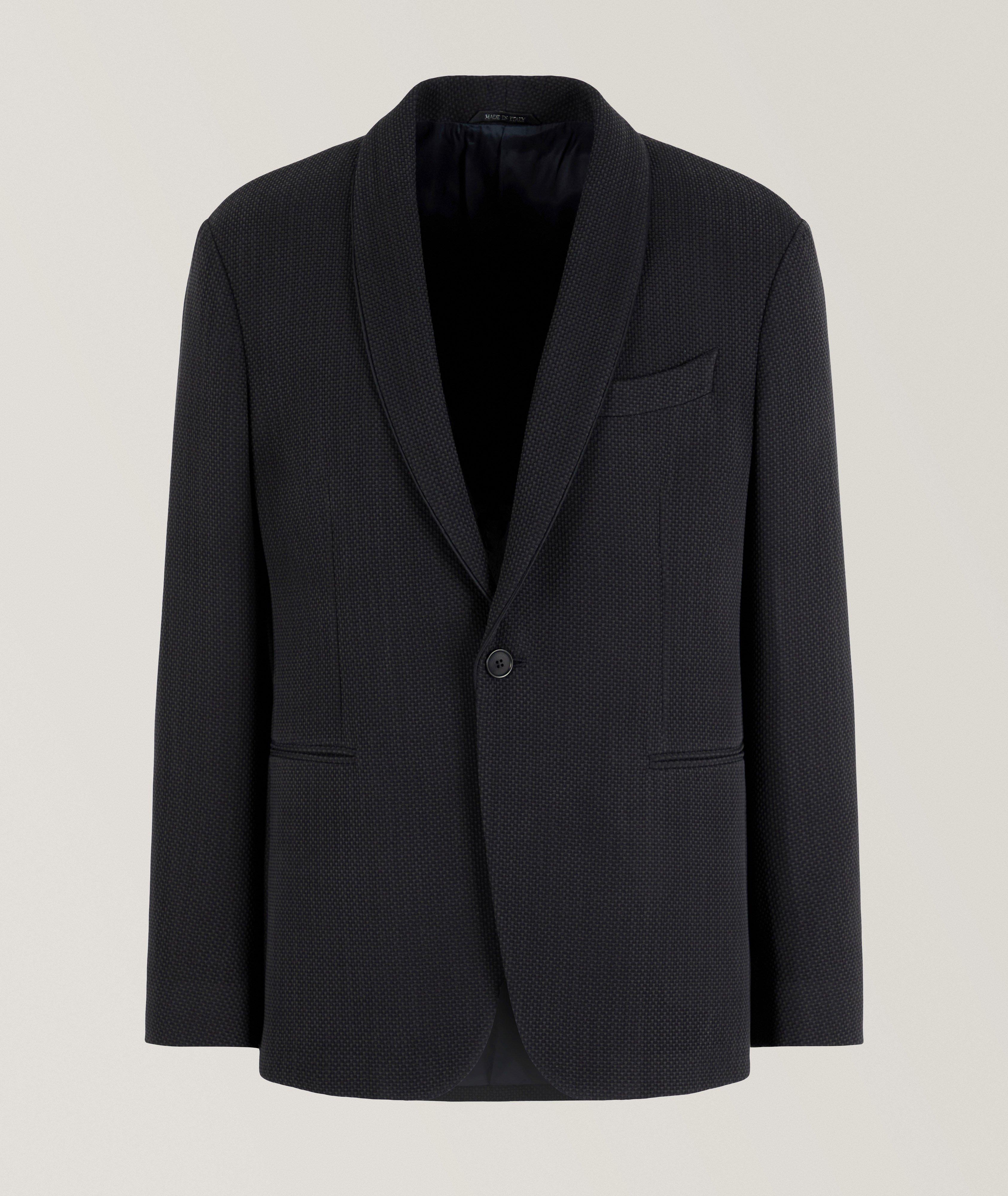 Shawl Collar Silk-Blend Sport Jacket image 0