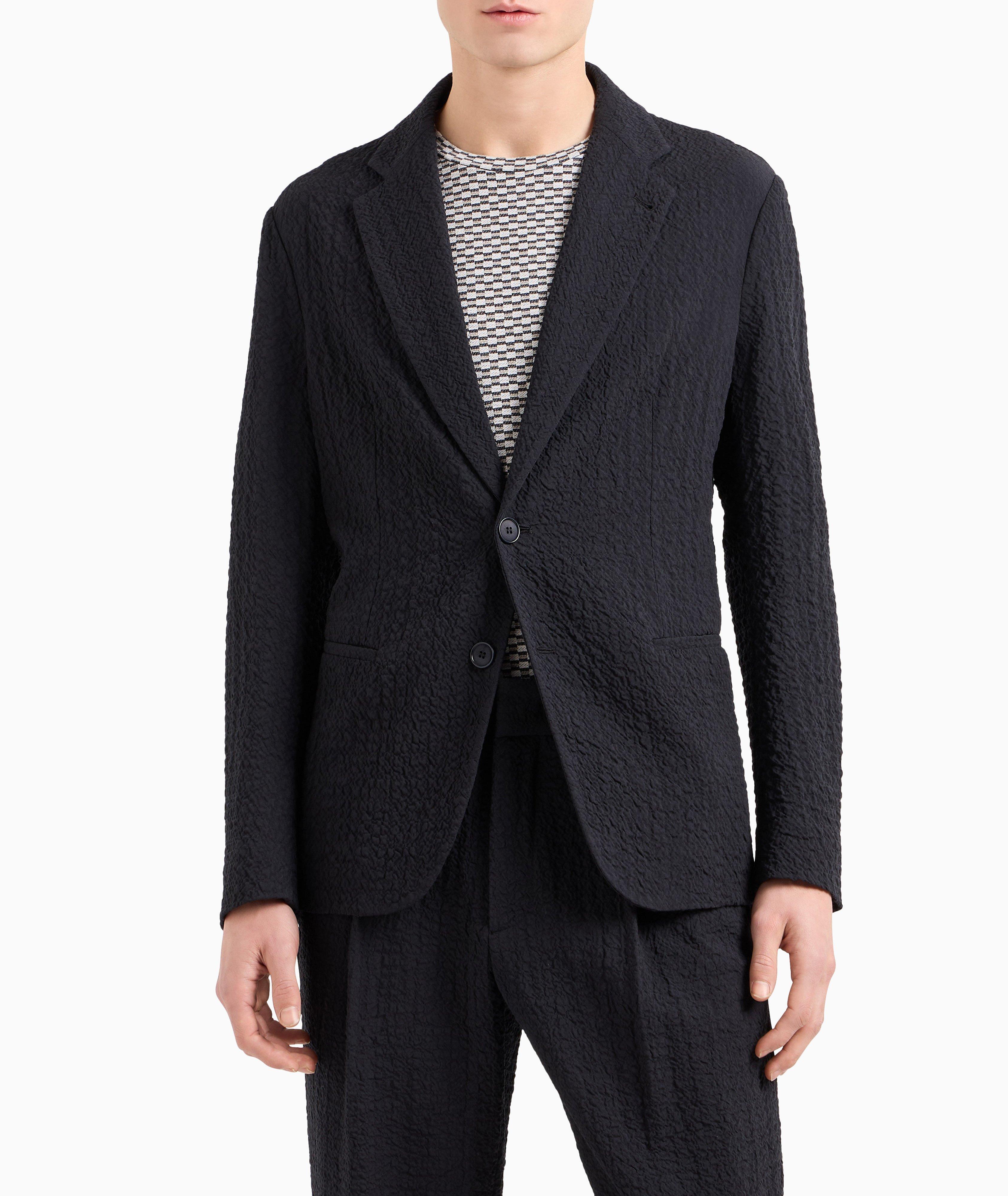 Stretch-Wool Single-Breasted Sport Jacket image 1