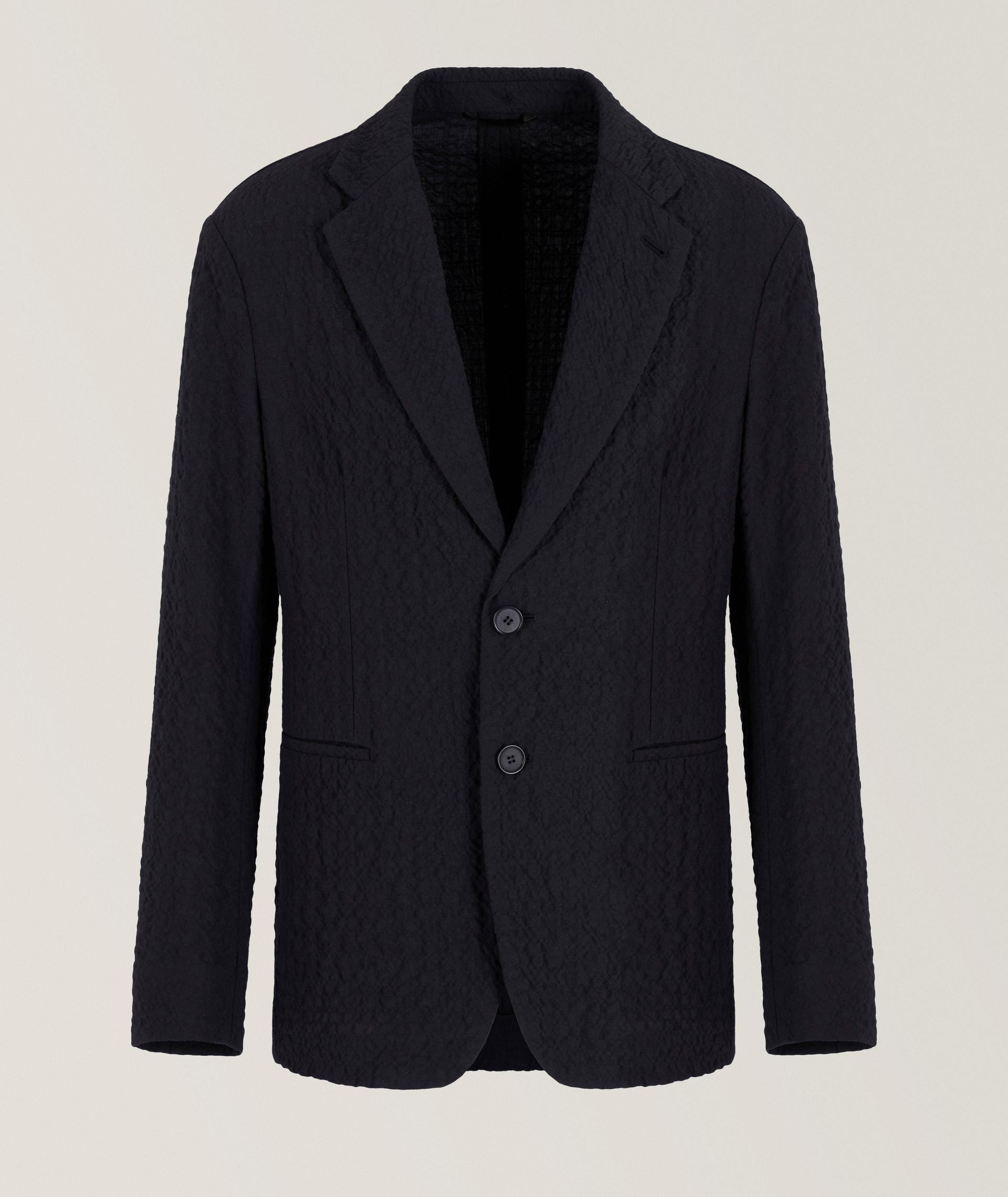 Stretch-Wool Single-Breasted Sport Jacket image 0