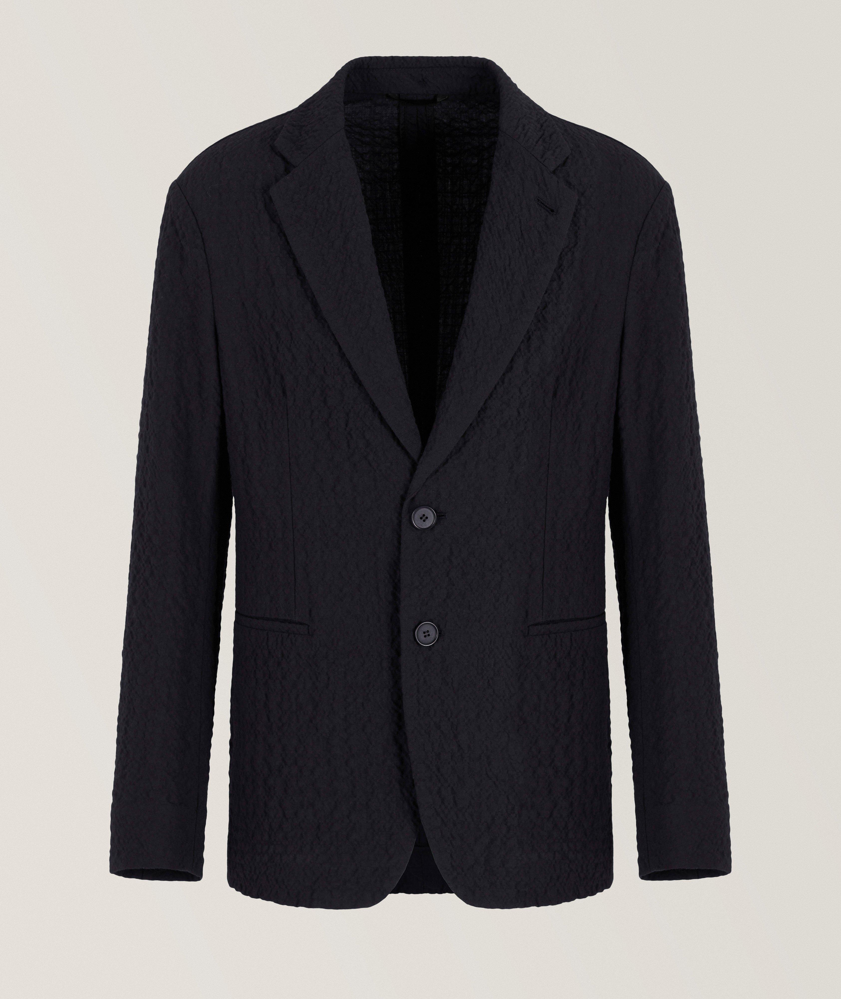 Stretch-Wool Single-Breasted Sport Jacket image 0