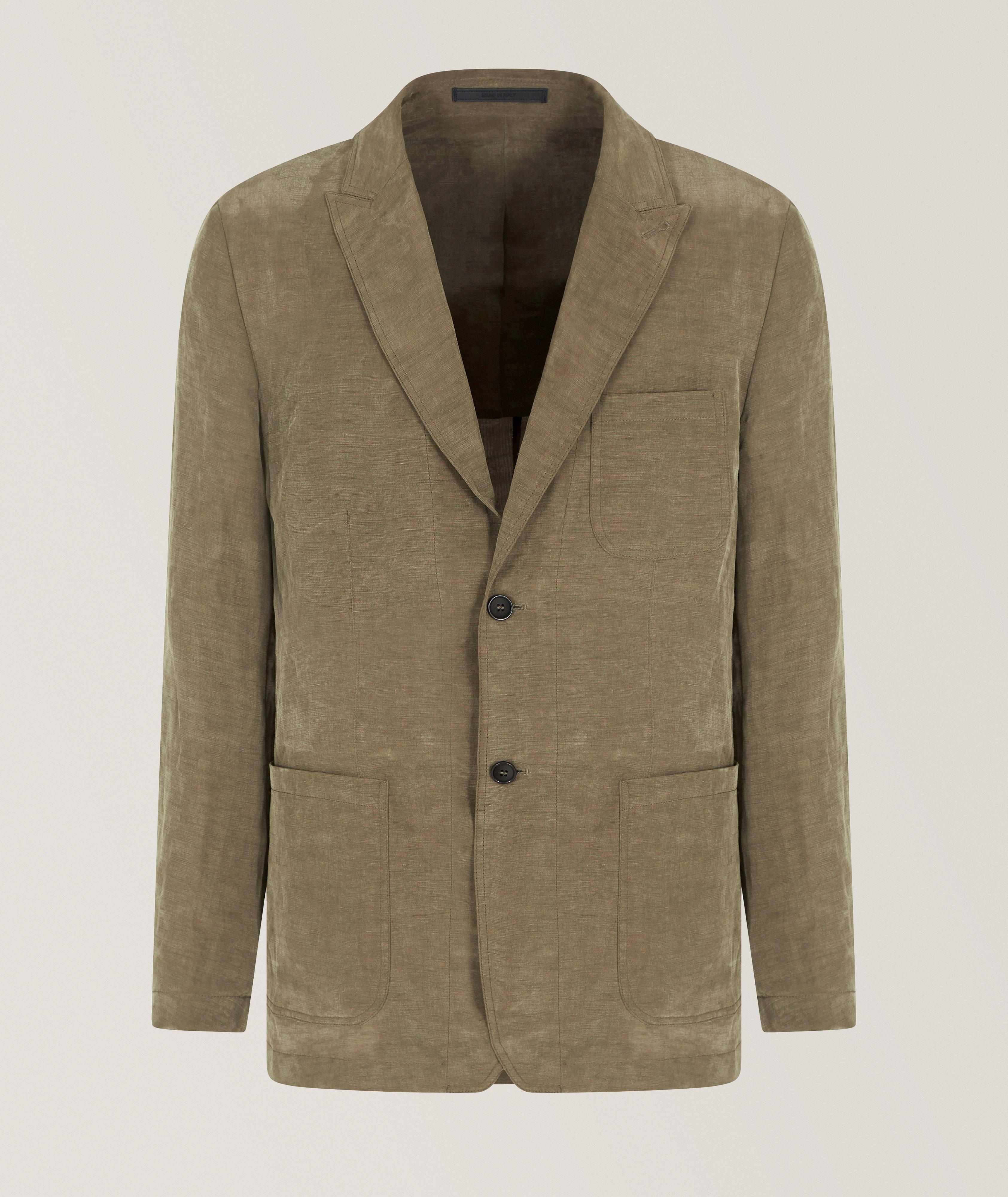 Linen-Blend Sport Jacket image 0