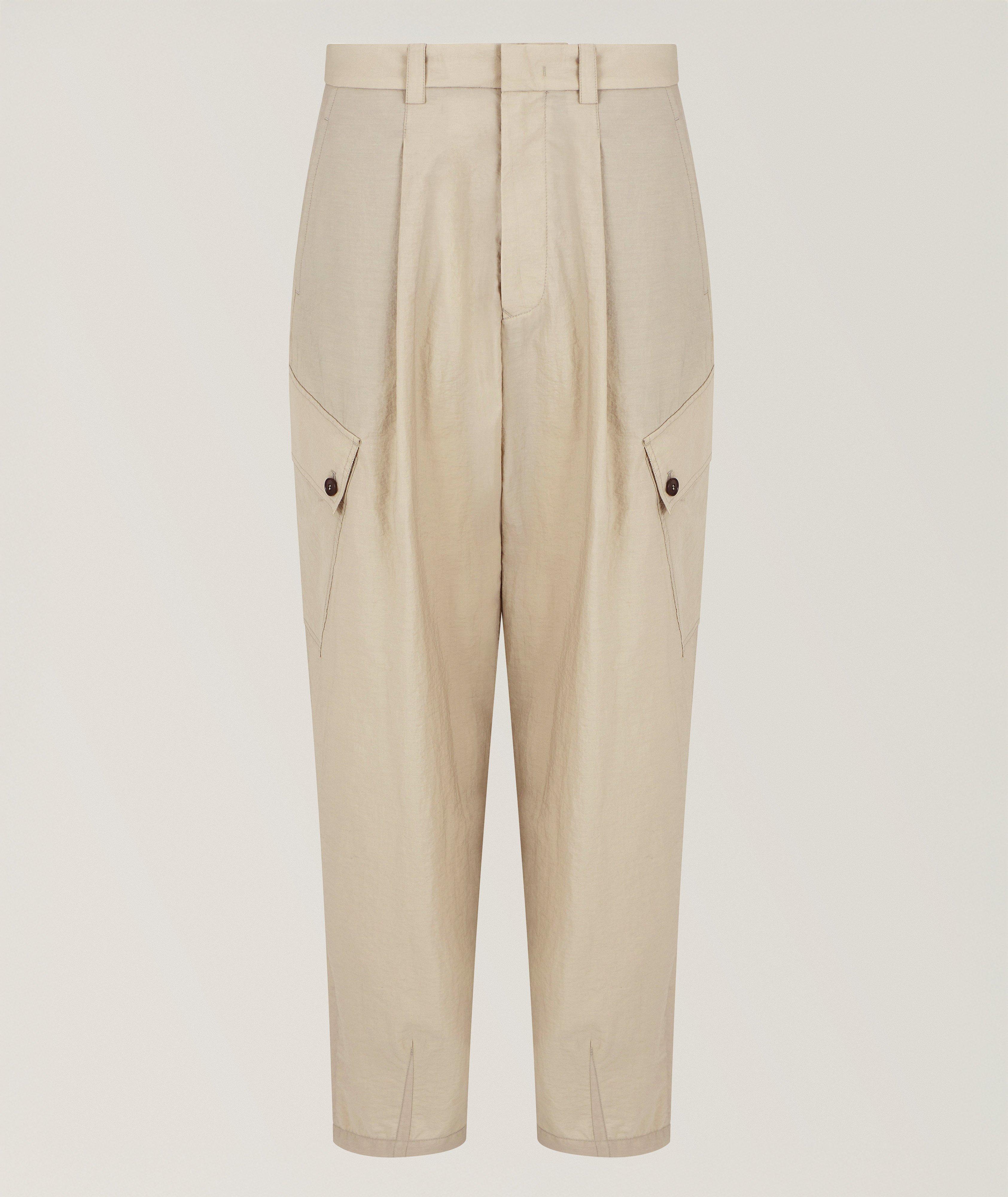 Pantalon cargo en toile de coton image 0