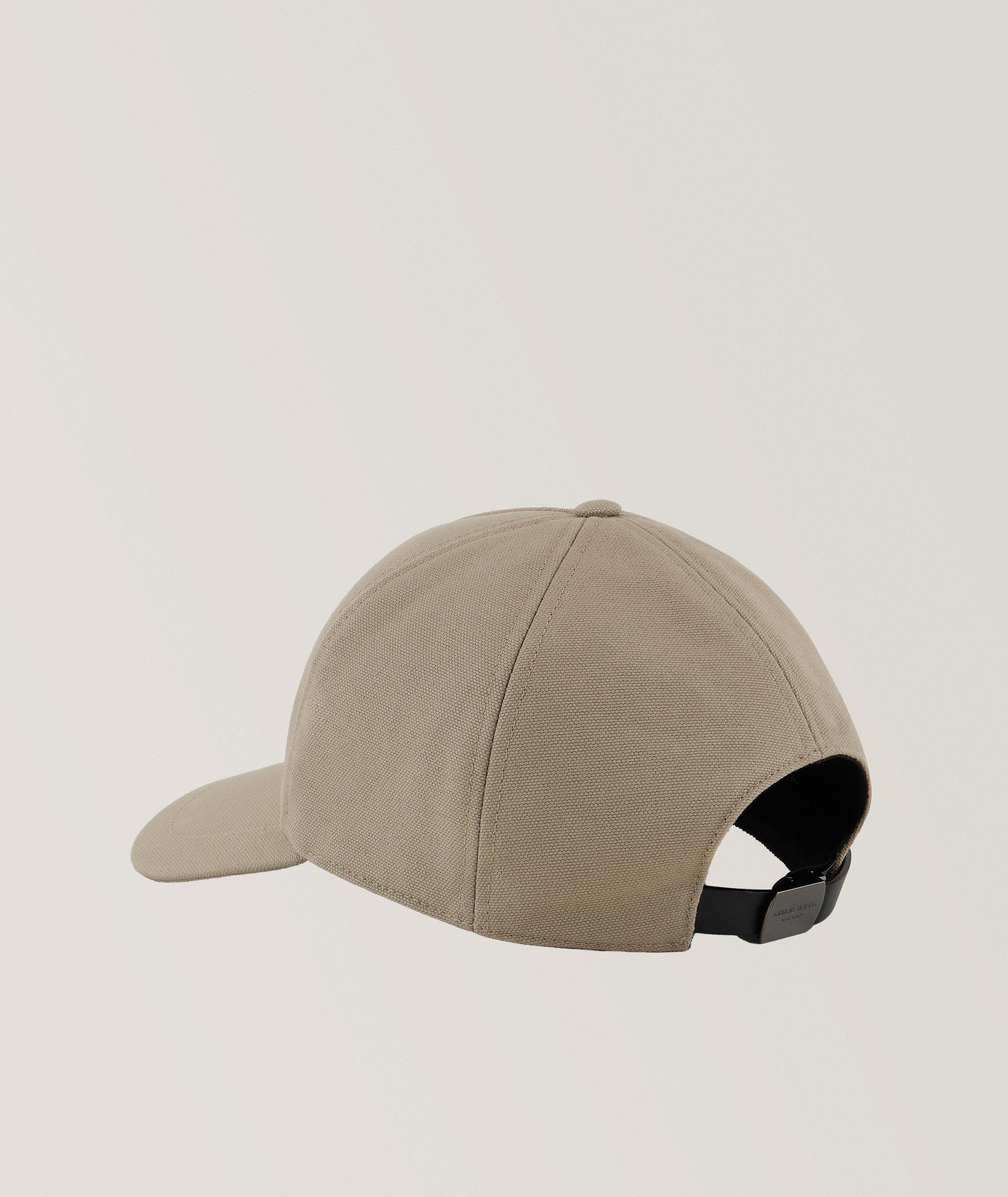 Leather Logo Cotton-Blend Baseball Cap image 1