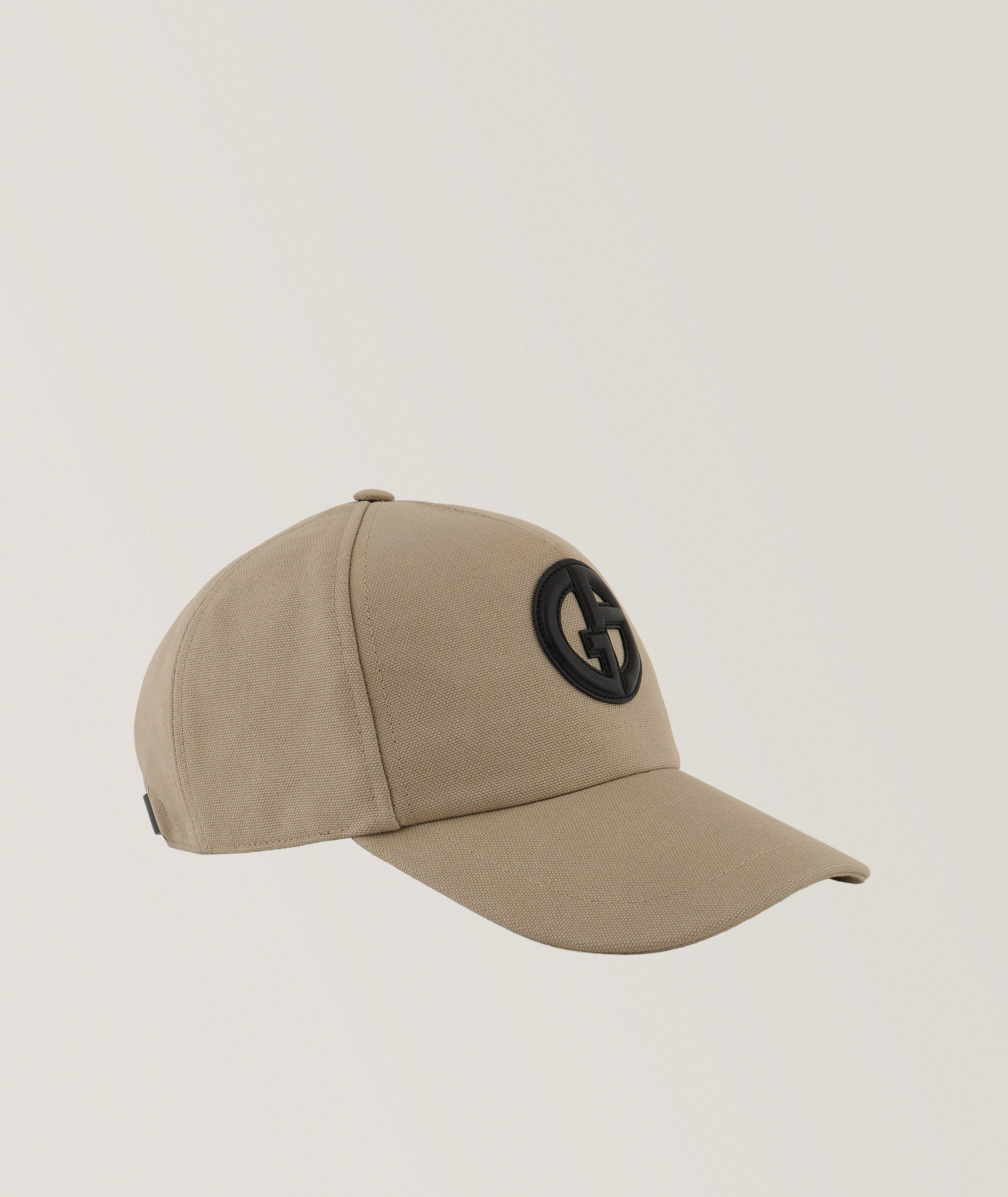 Leather Logo Cotton-Blend Baseball Cap image 0