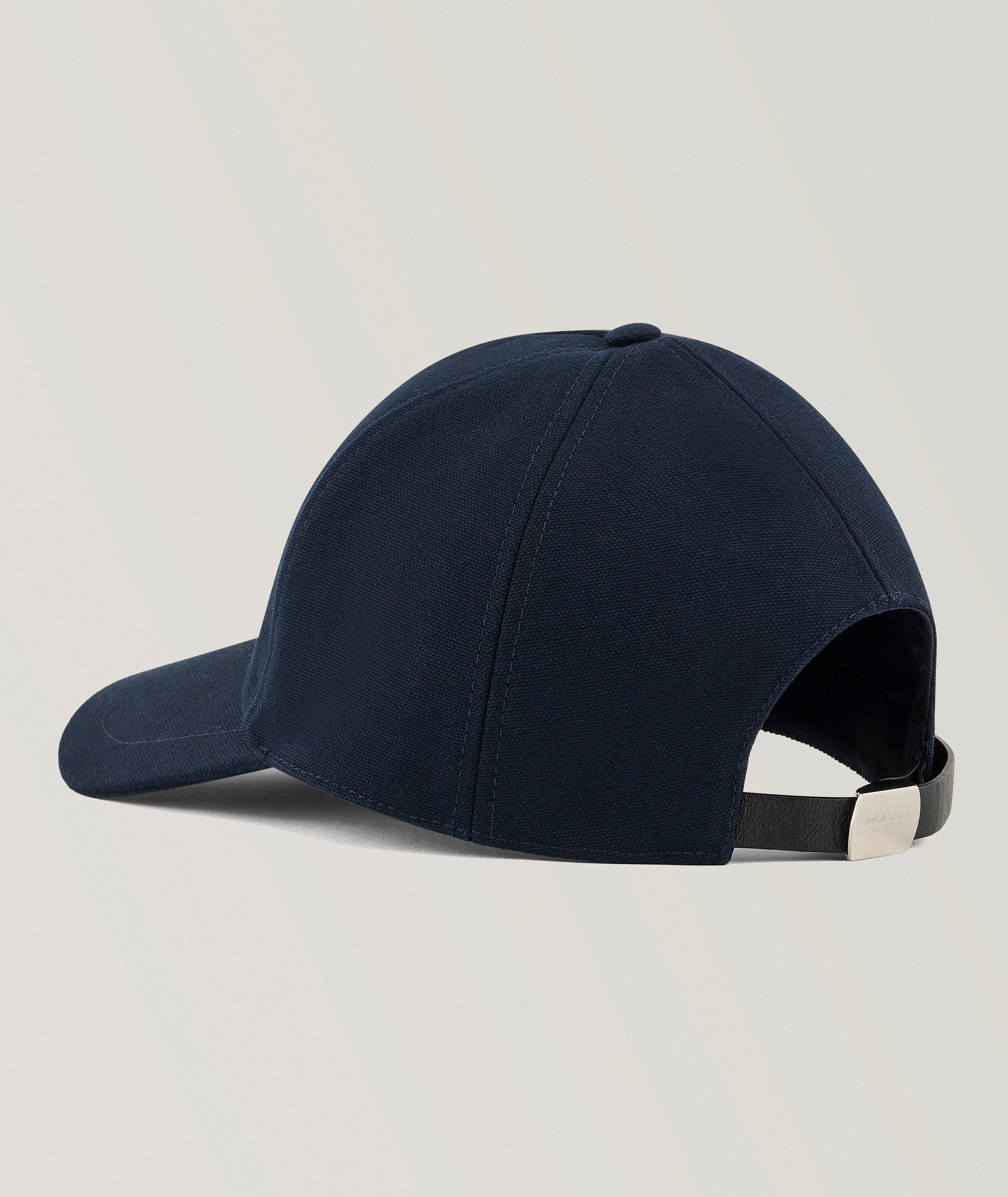 Leather Logo Cotton-Blend Baseball Cap image 3