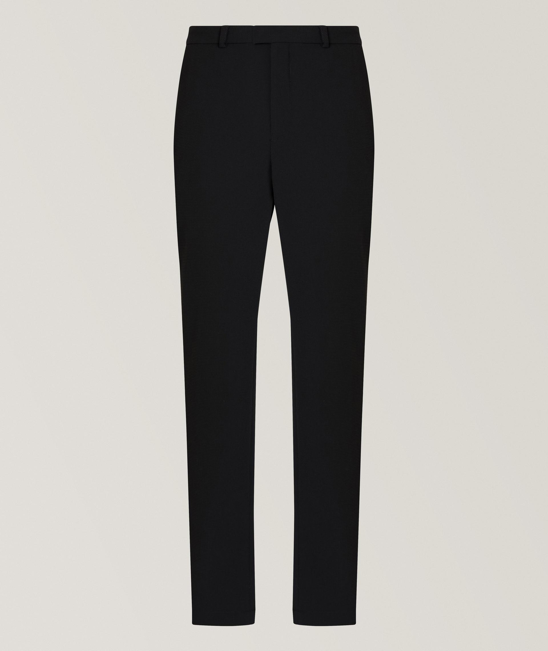Pantalon en crêpe de laine extensible image 0