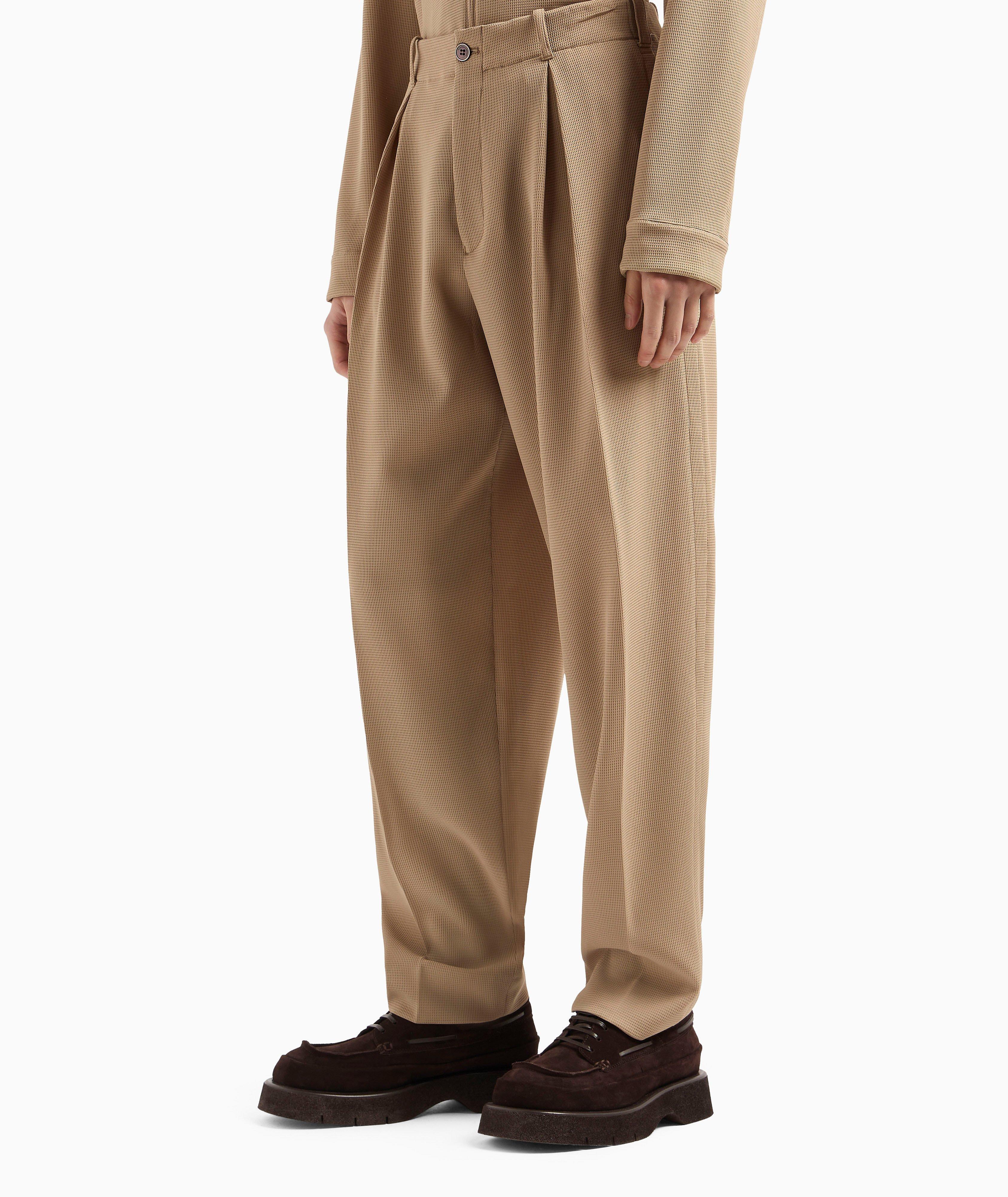 3D Crepe Jersey Trousers image 1