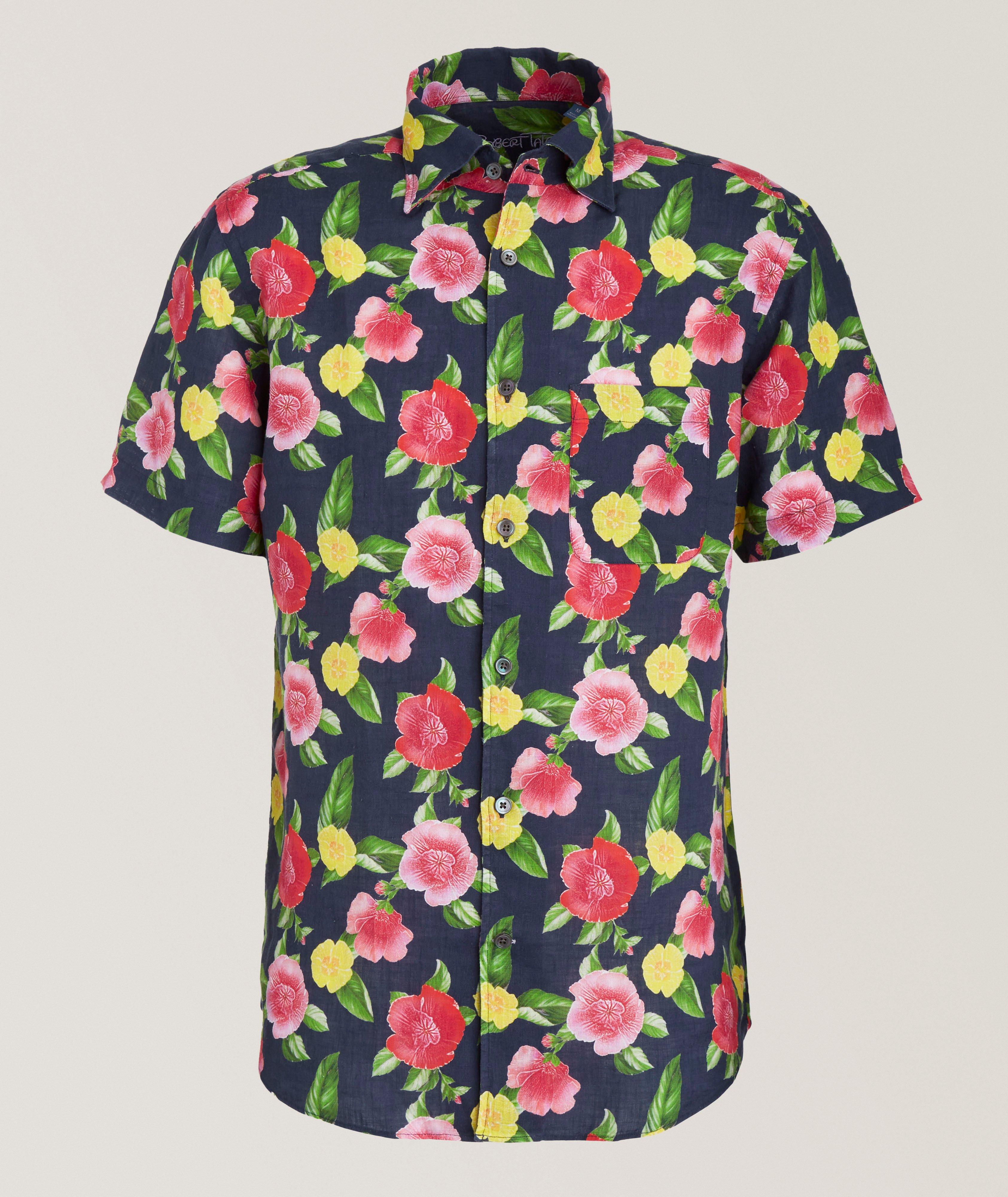 Morgan Floral Print Linen Shirt	 image 0