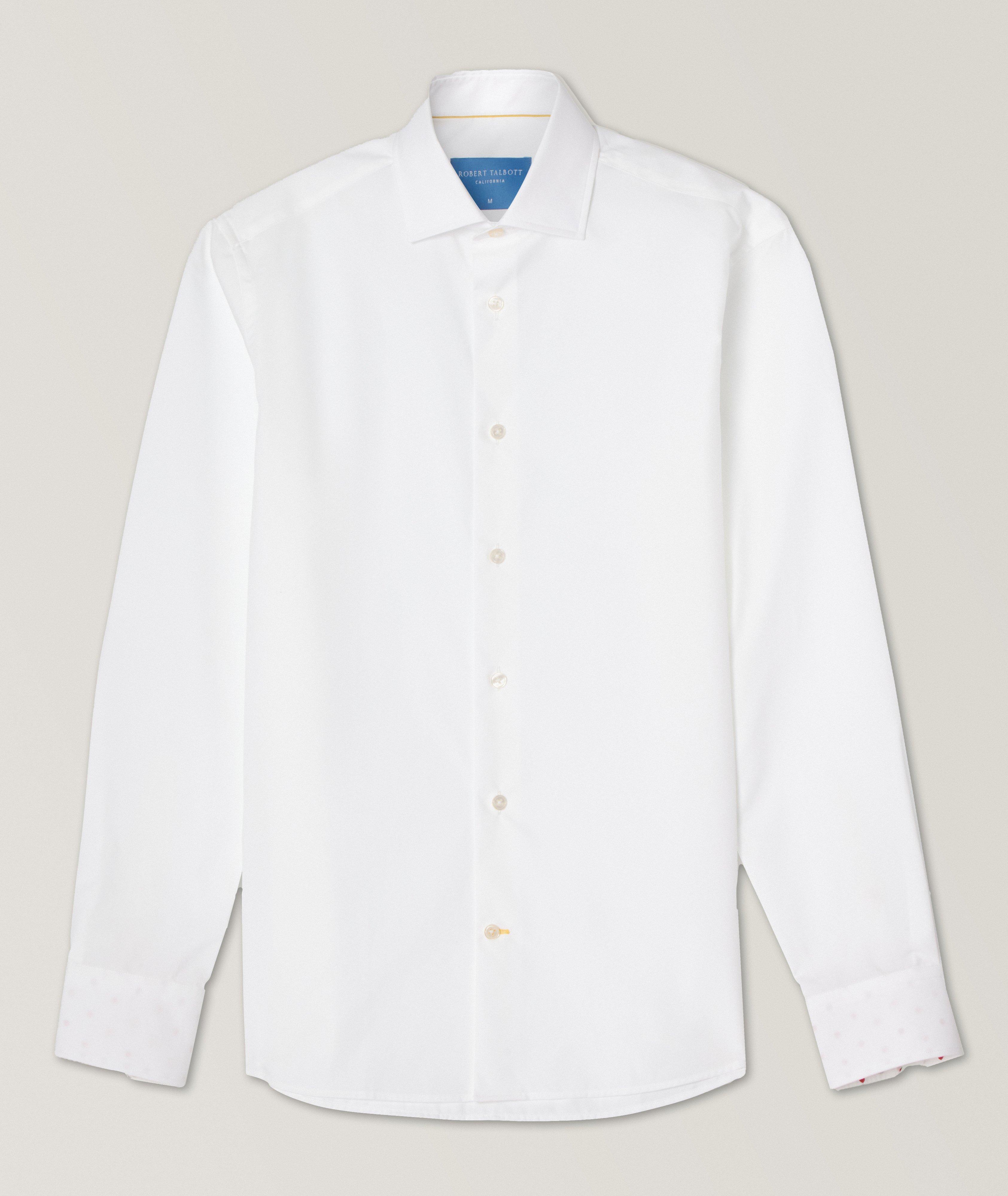 LT WT COTTON WHITE/STRAWBERRY REYNOLDS SPORT SHIRT image 0