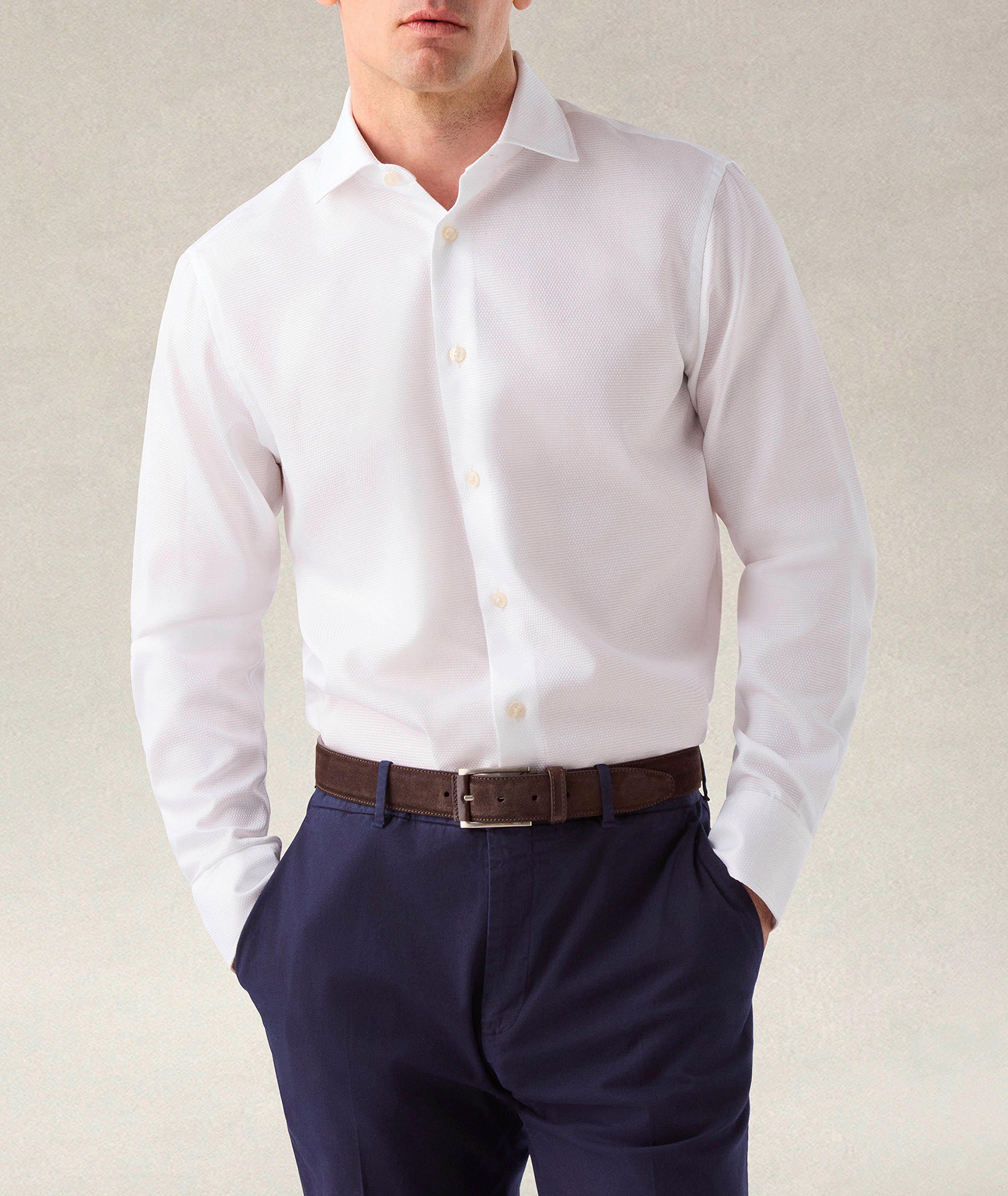 Contemporary-Fit Reynolds Hopsack Dress Shirt image 1