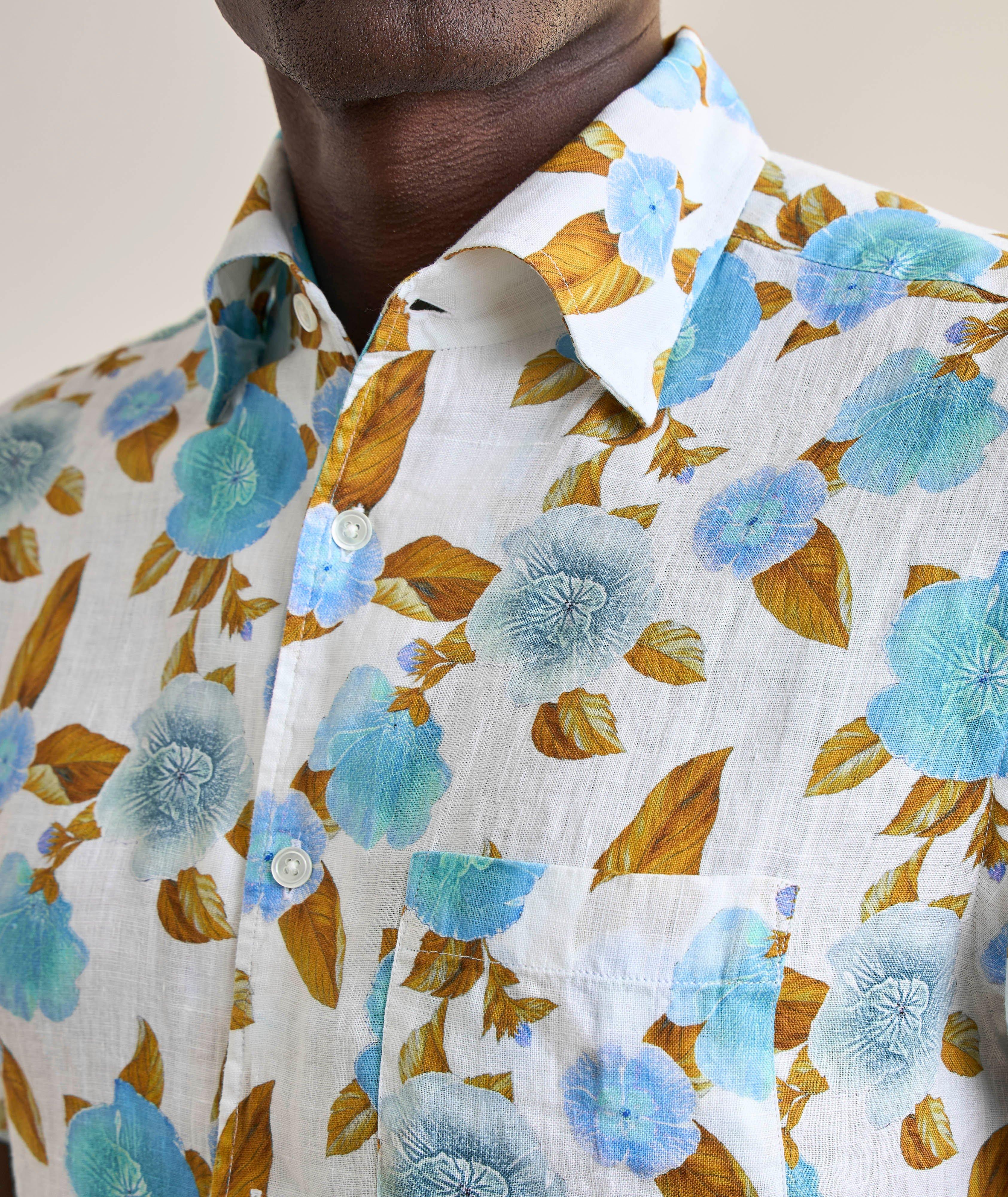 Chemise Morgan en lin à motif floral image 3