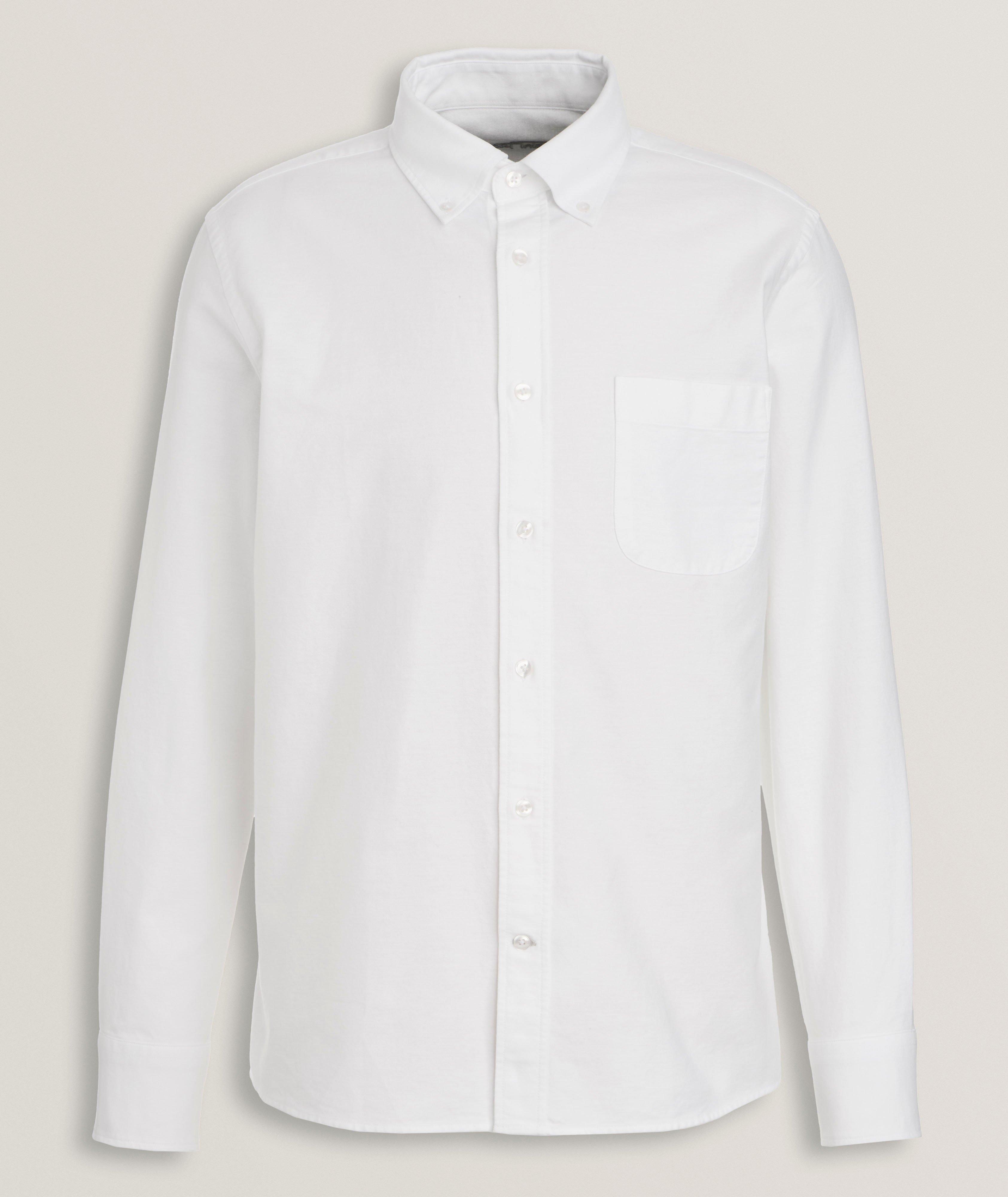 SOLID OXFORD WHITE HARRISON BUTTON DOWN SHIRT image 0