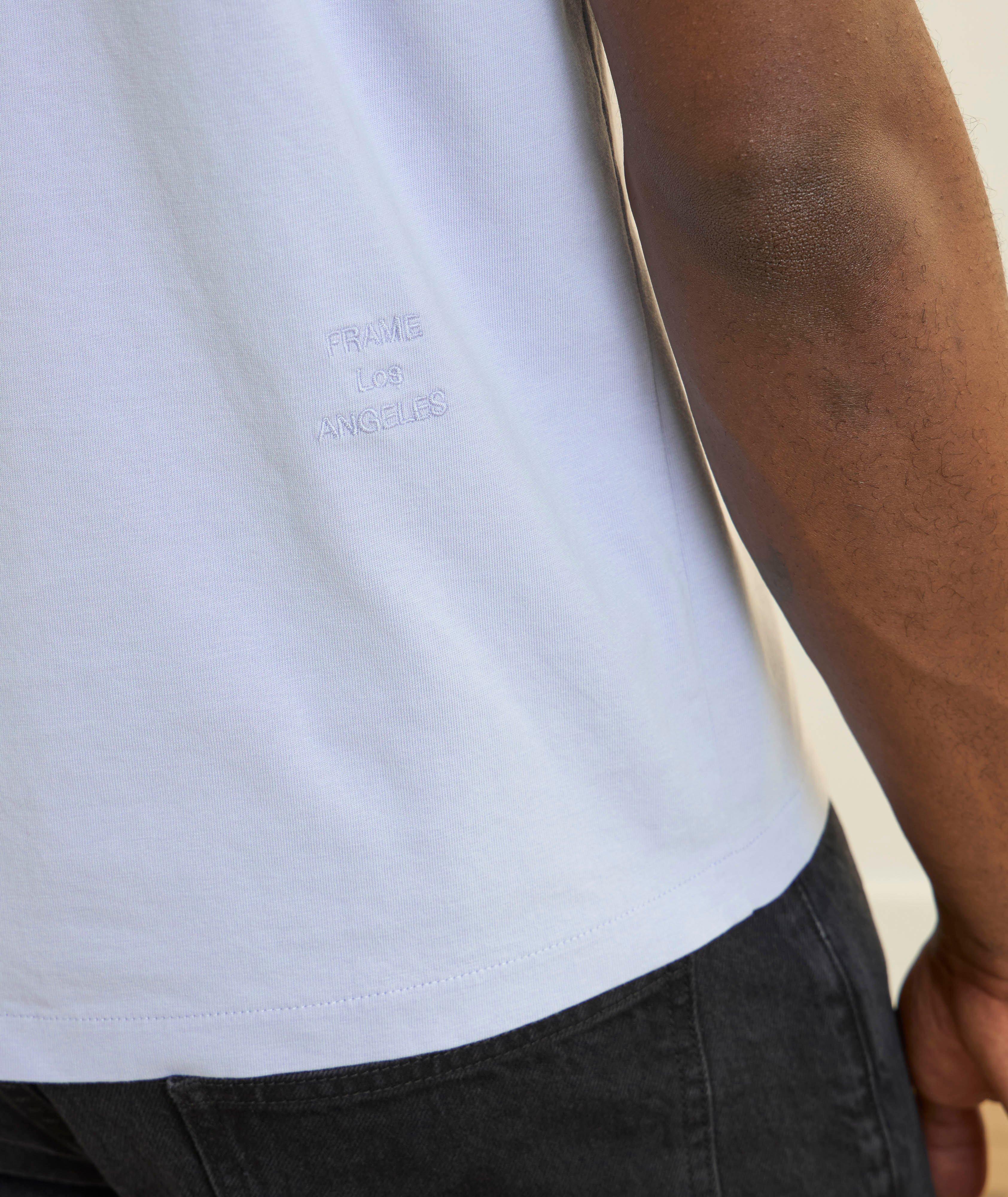 T-shirt en coton avec logo brodé image 2