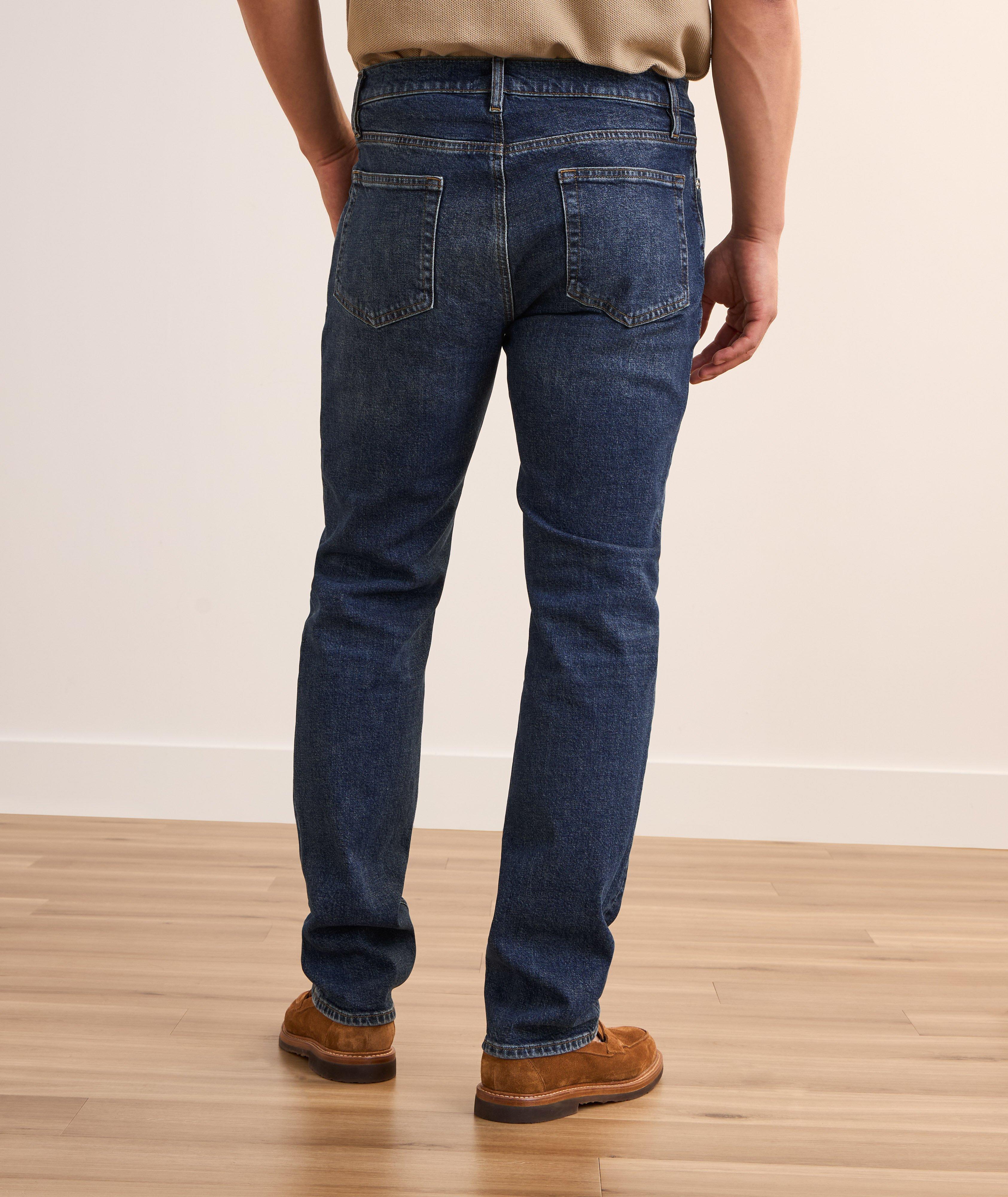Jean en coton extensible de coupe moderne droite image 3
