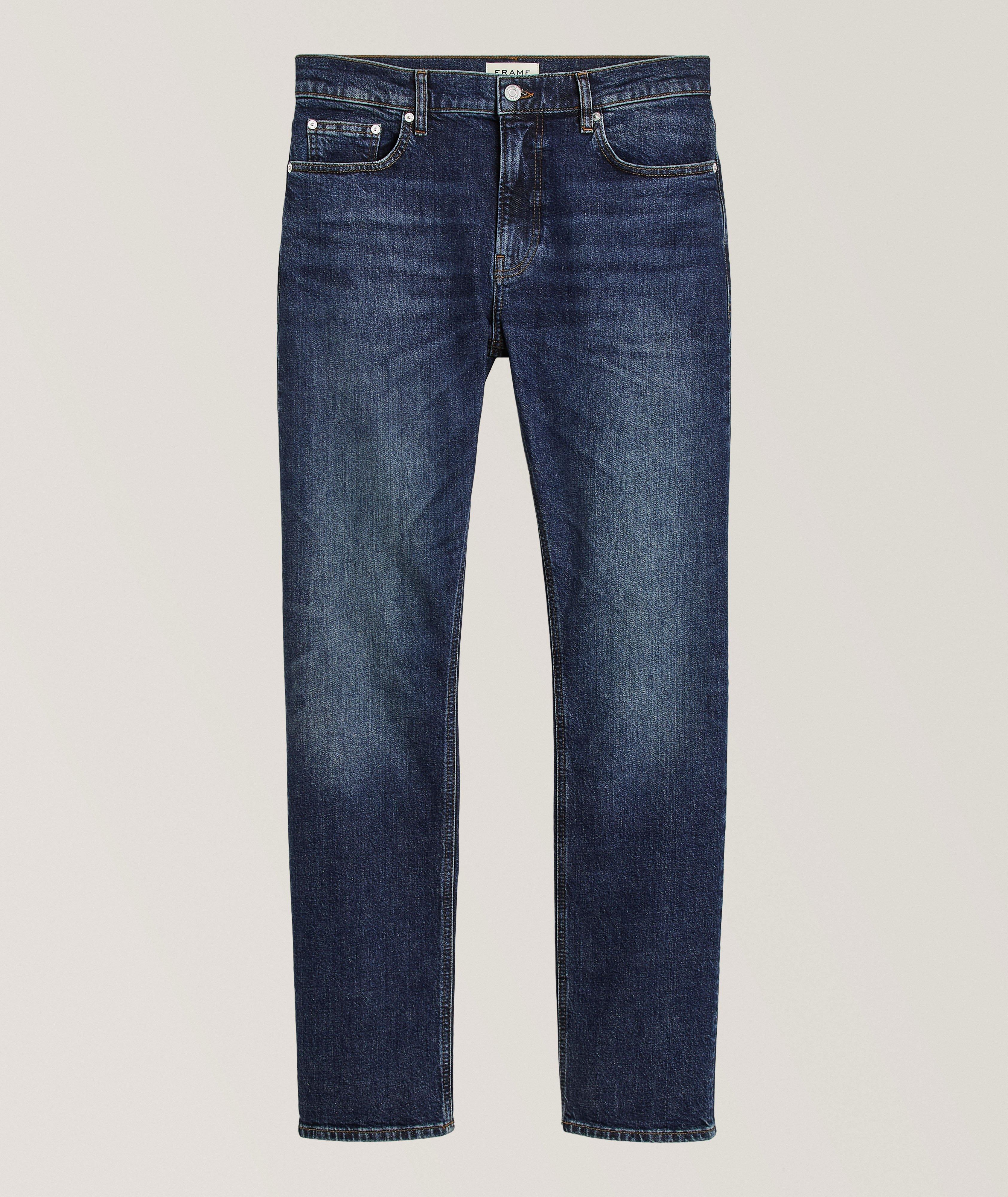 Frame Modern Straight Stretch-Cotton Jeans