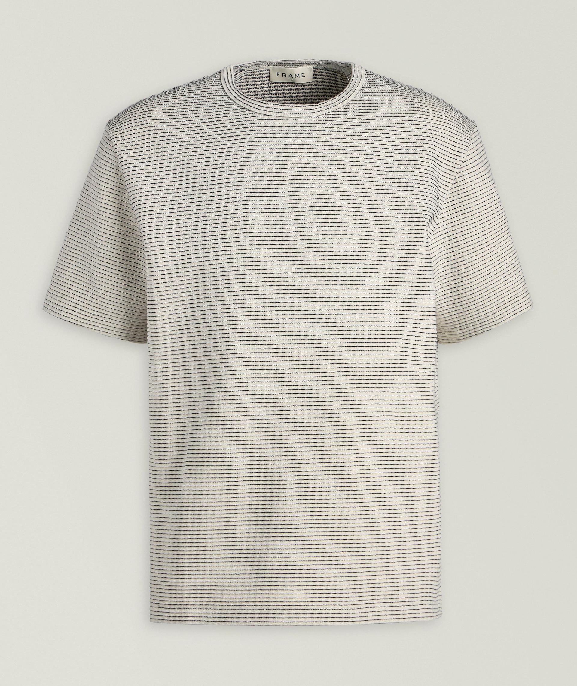 Striped Cotton Crewneck T-Shirt image 0