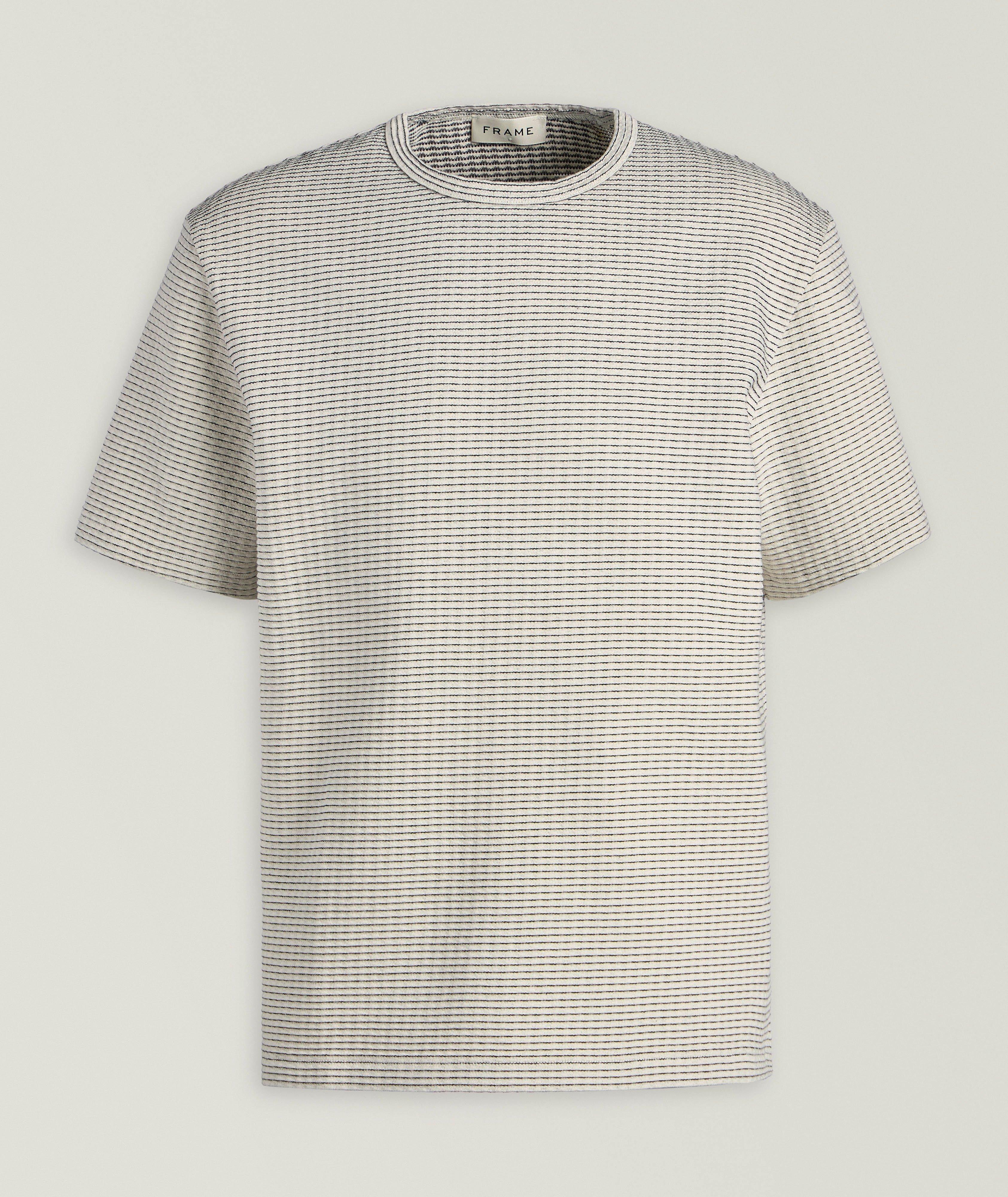 Striped Cotton Crewneck T-Shirt image 0