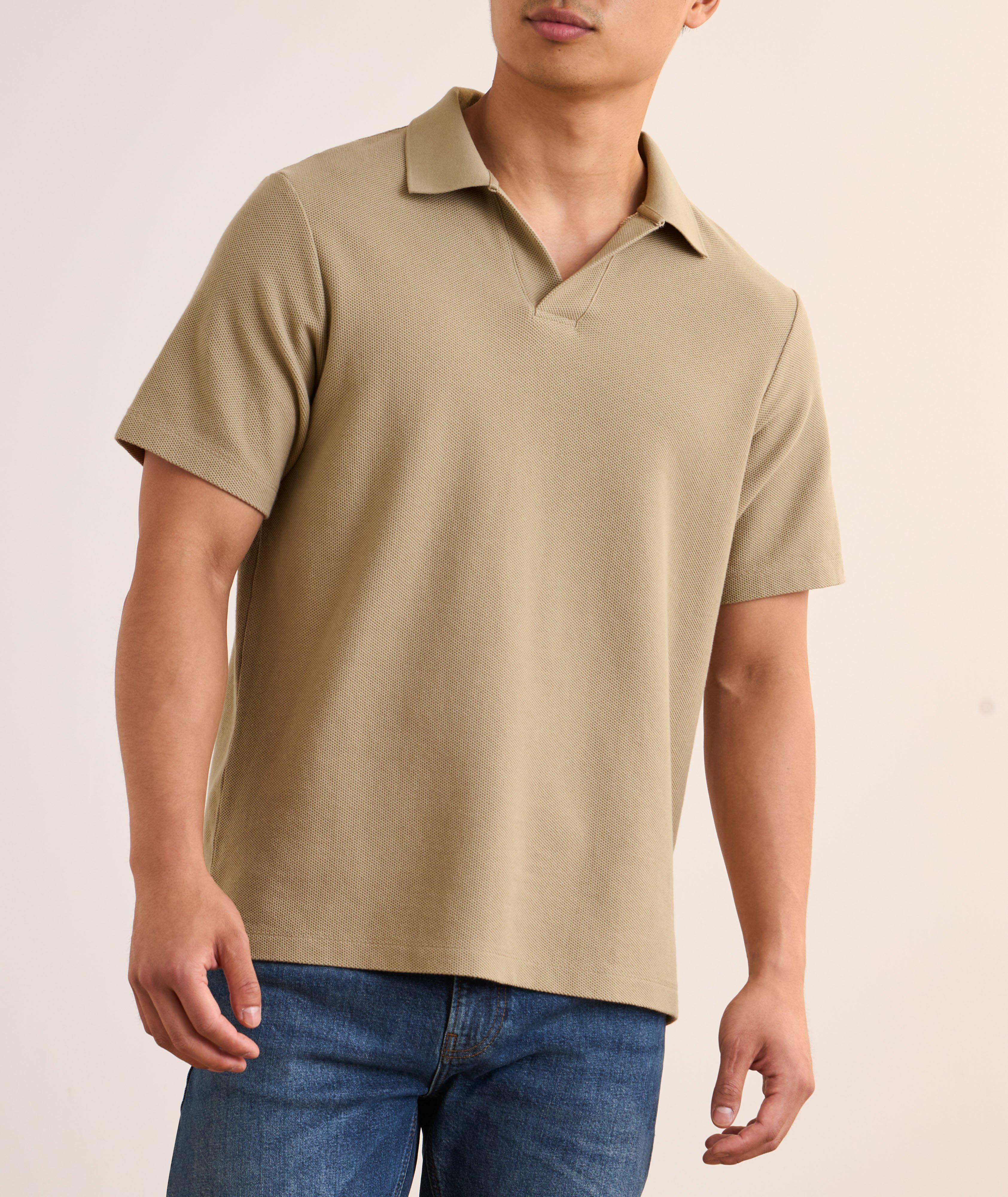 Jacquard Johnny Collar Polo  image 1
